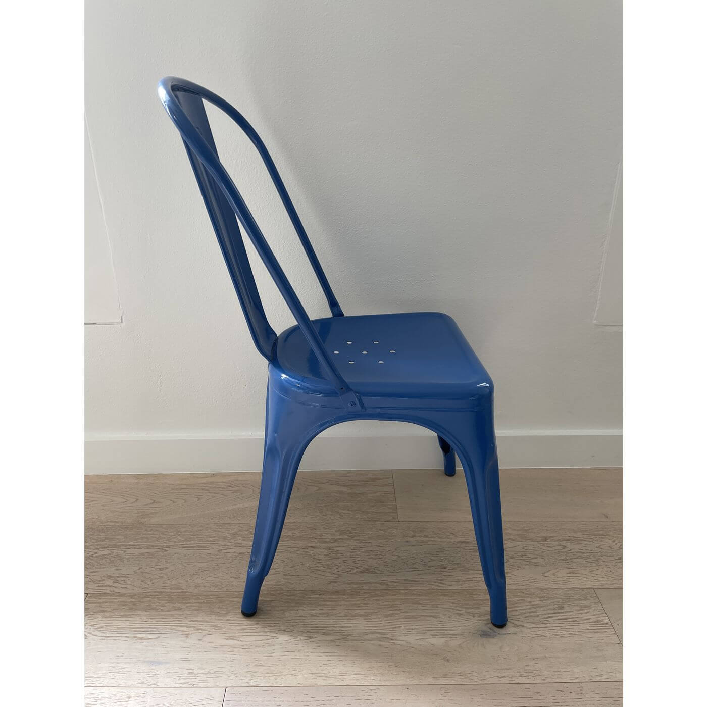 Tolix Chair A in blue, authentic, original