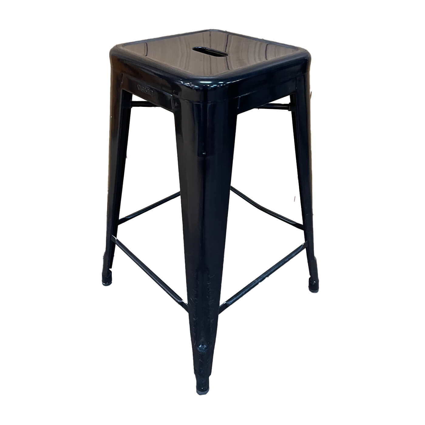 Tolix H65 Stool, Black (RRP $500)