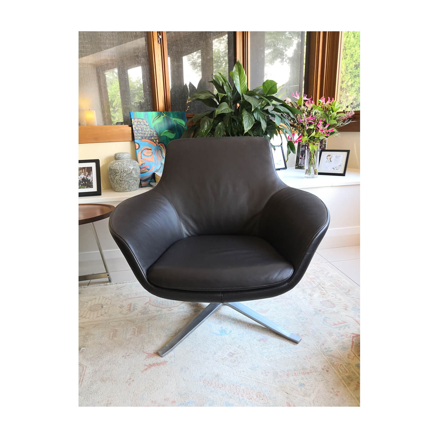 Walter Knoll Oscar Swivel Armchair, 2 available