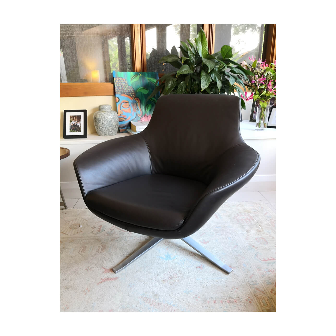 Walter Knoll Oscar Swivel Armchair, 2 available