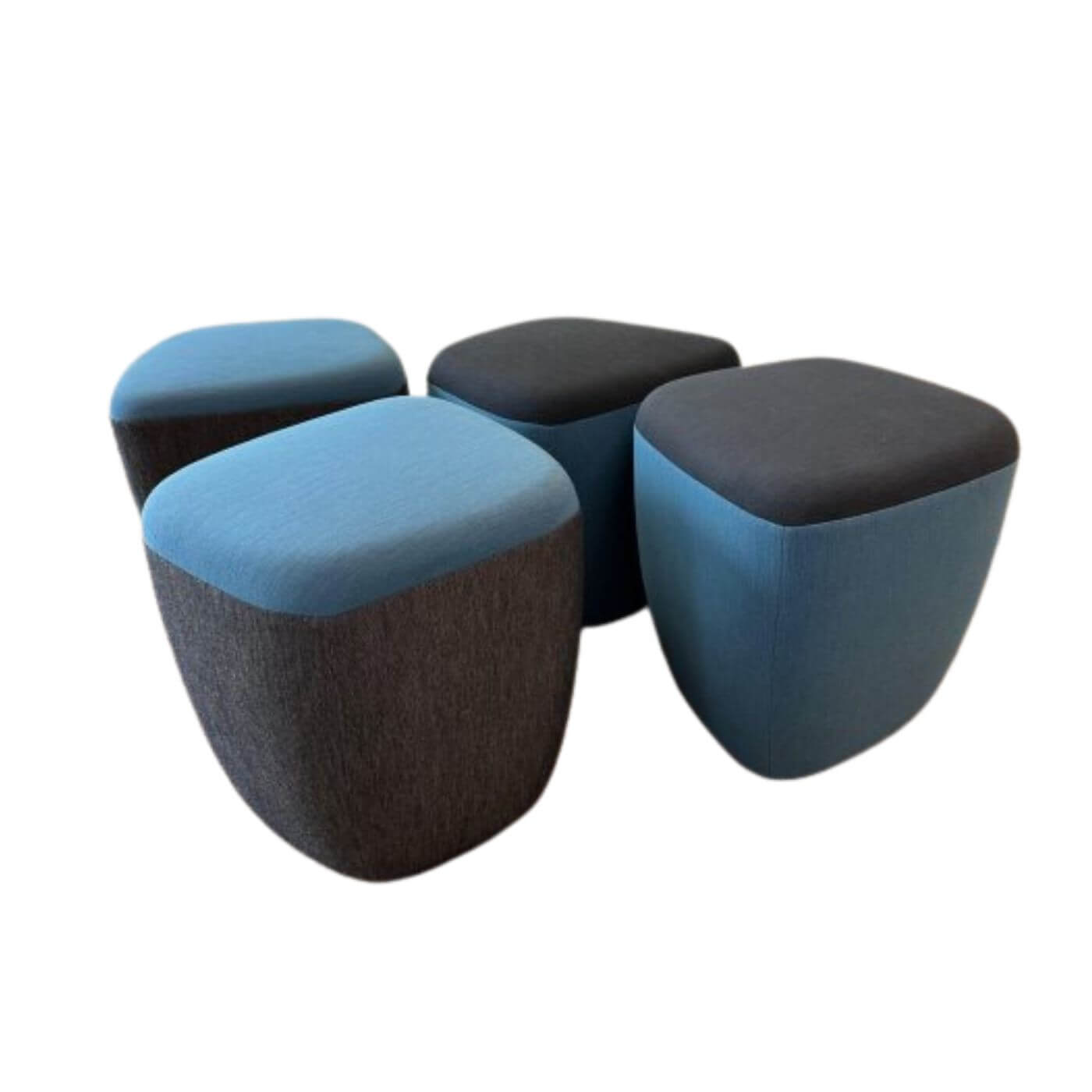 Two-Design-Lovers-Walter-Knoll-Seating-Stones-Pouf