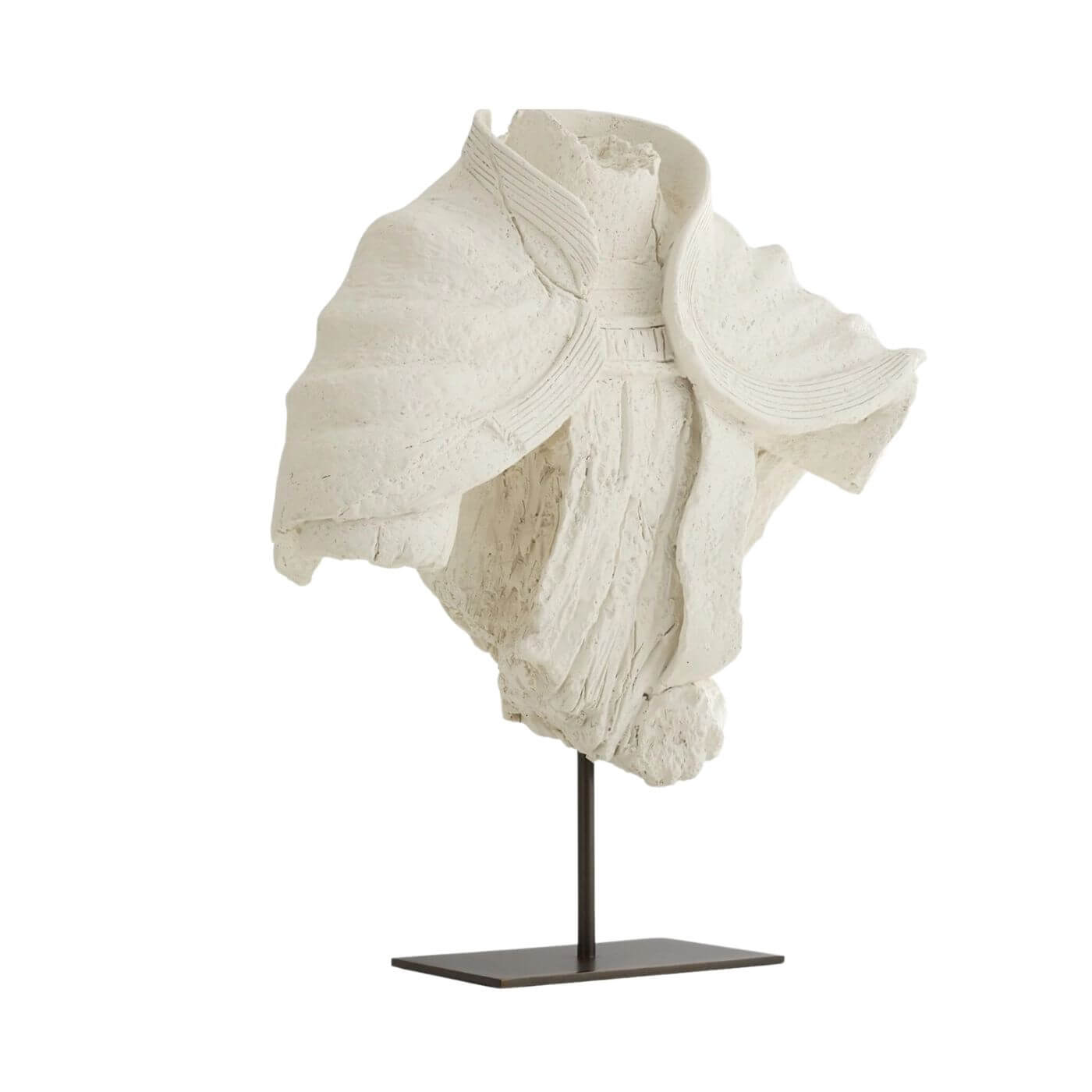 Two-Design-Lovers-White-Plaster-bust-sculpture