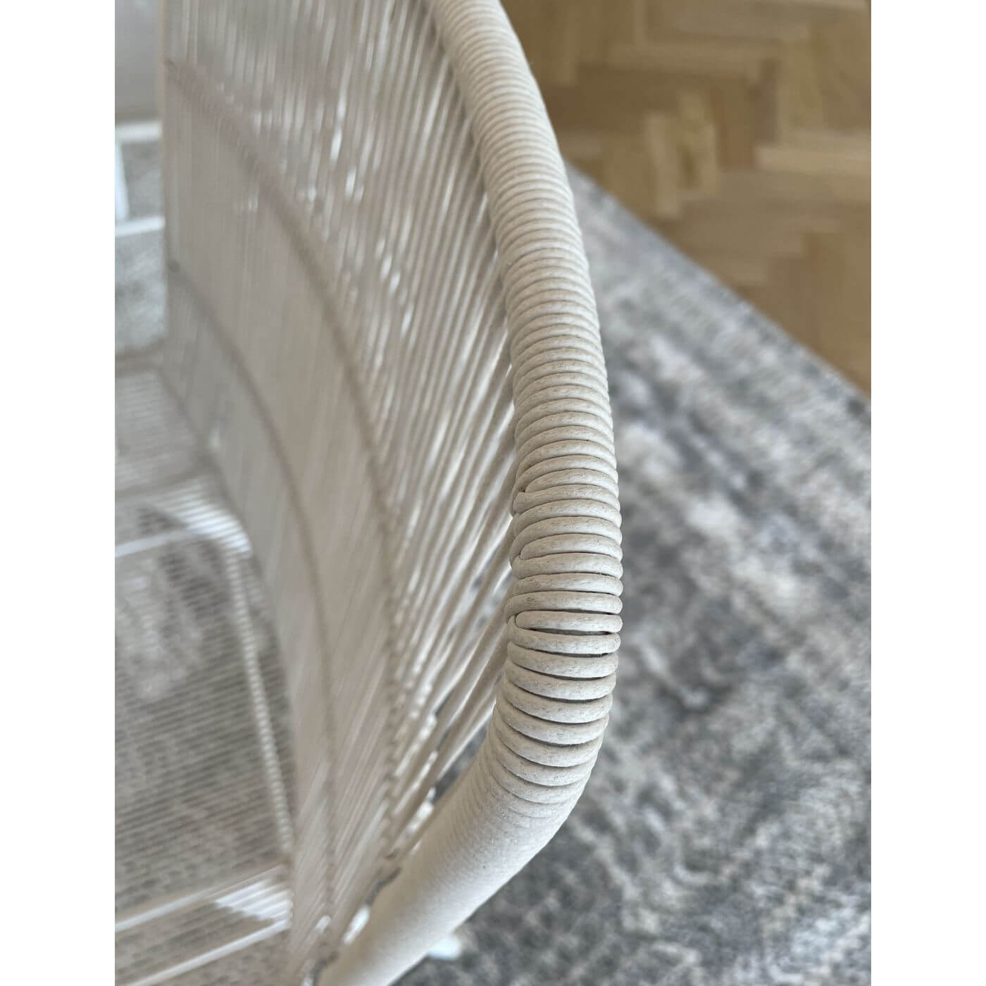 Woven Plus white outdoor chairs