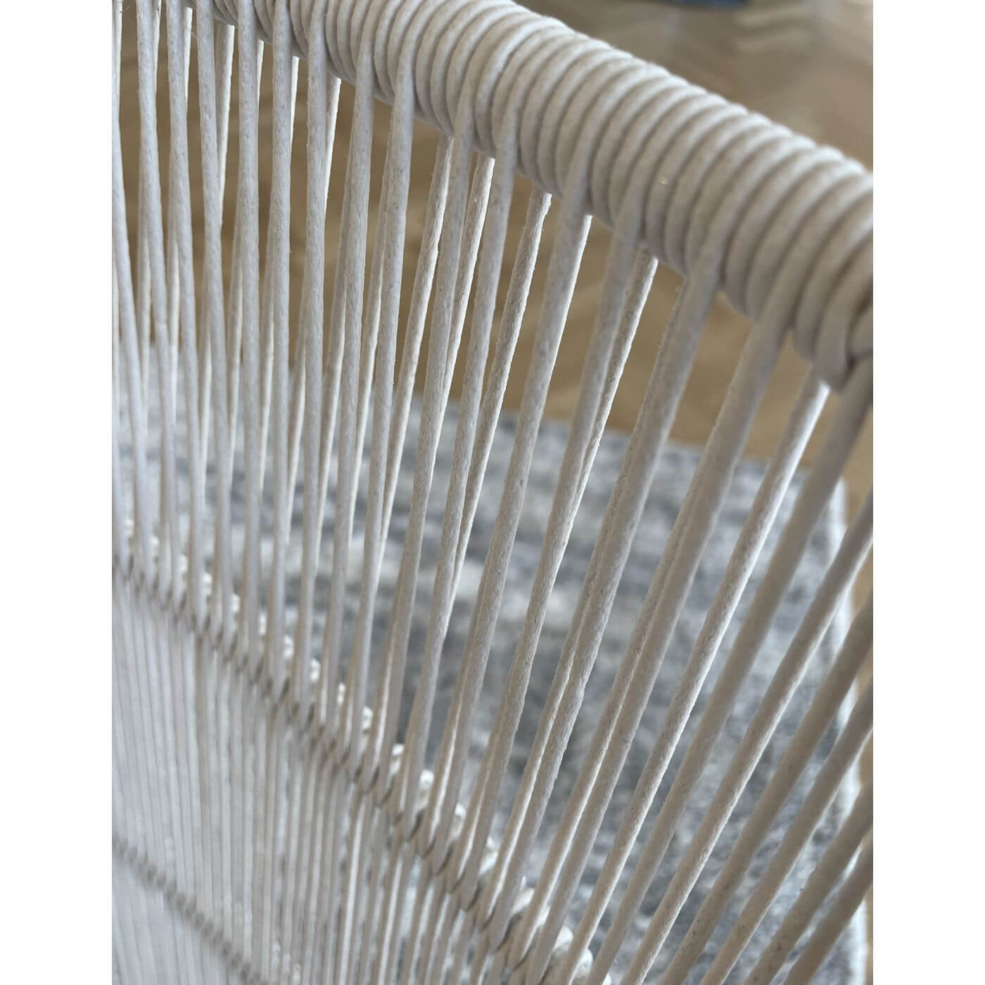 Woven Plus white outdoor chairs