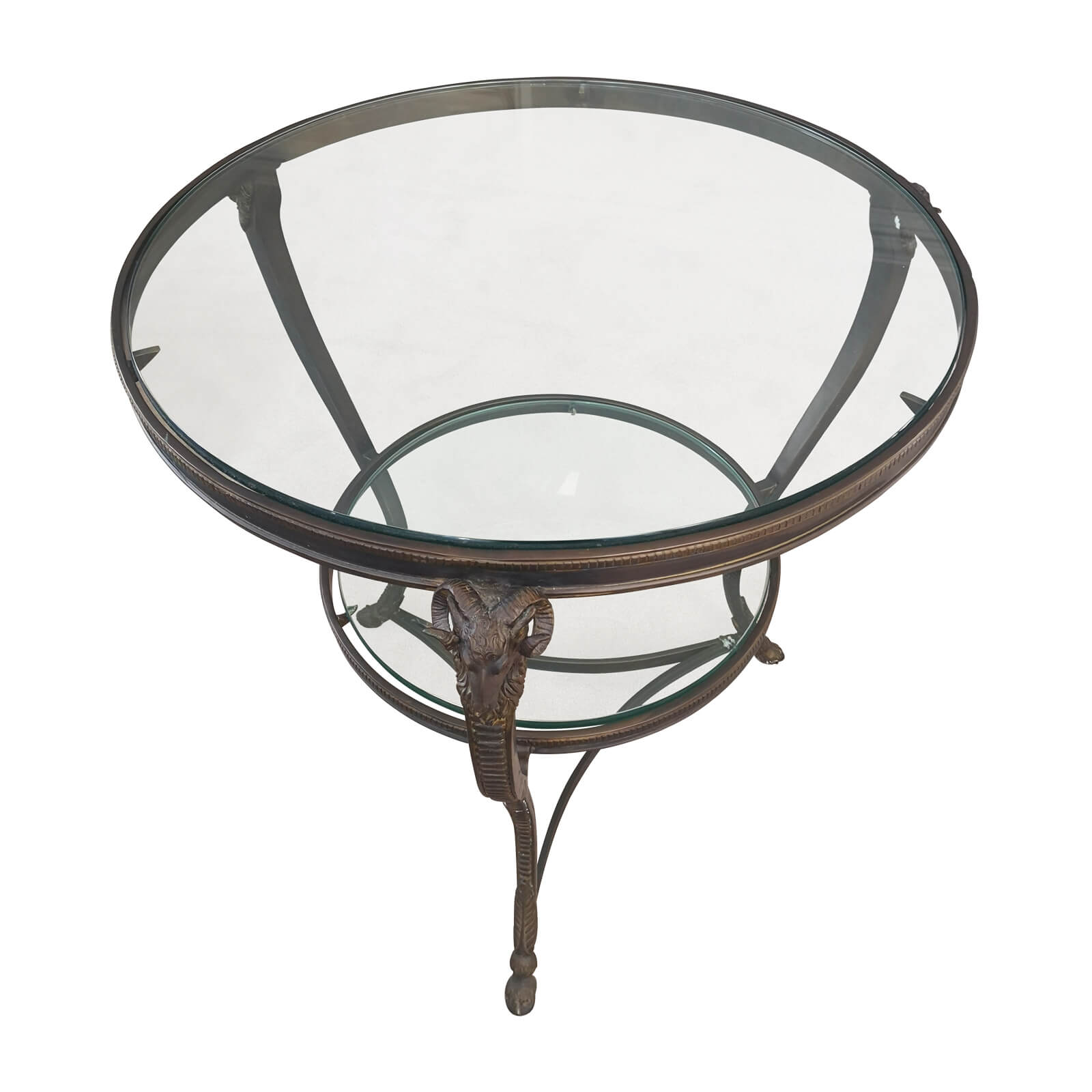 round glass side table main