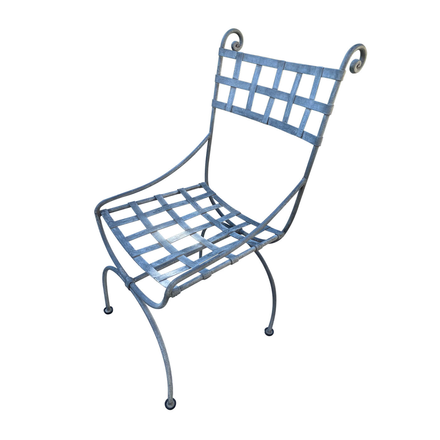 Wrought Iron outdoor dining chairs, set of 8