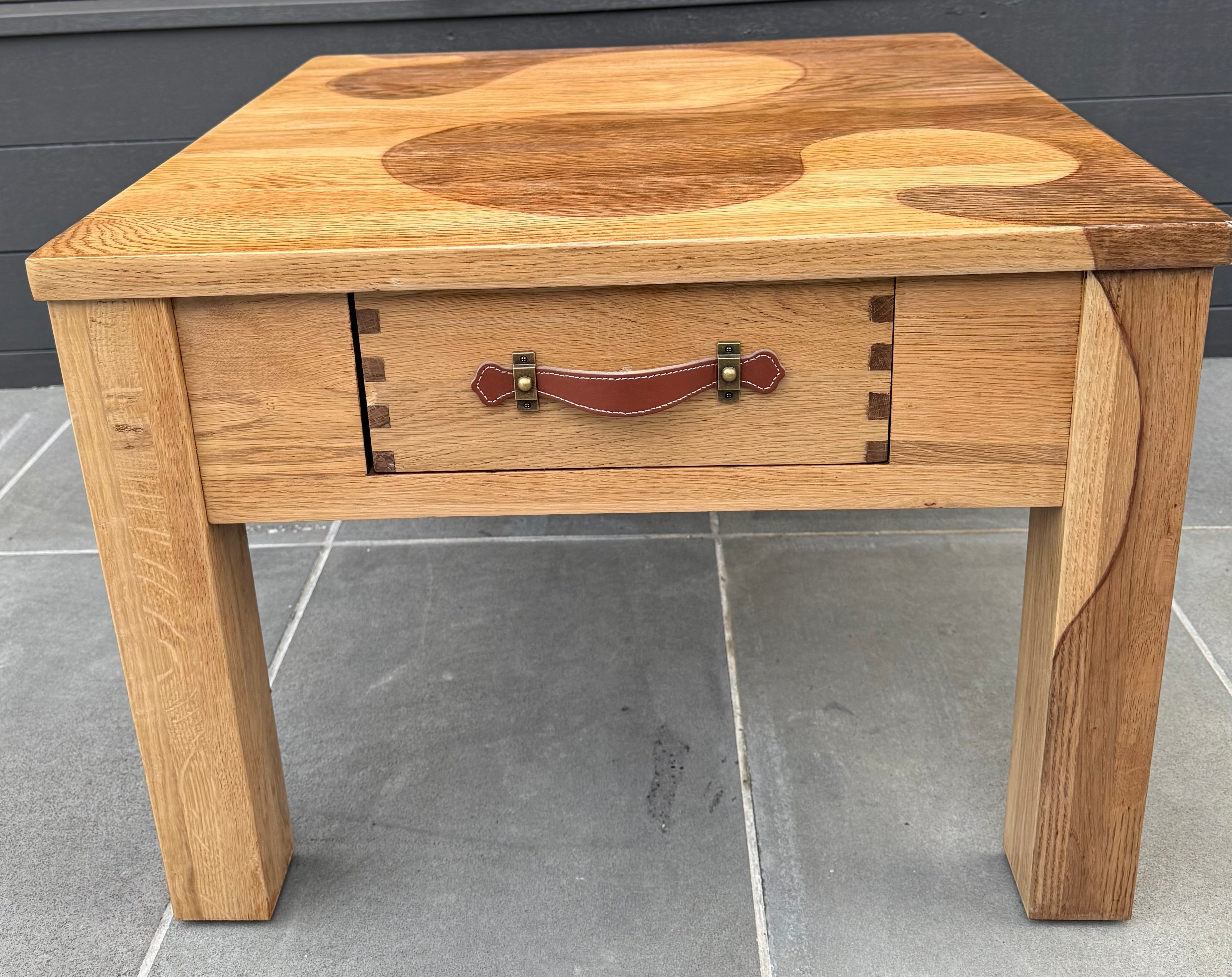 Handcrafted Solid Oak Coffee Table