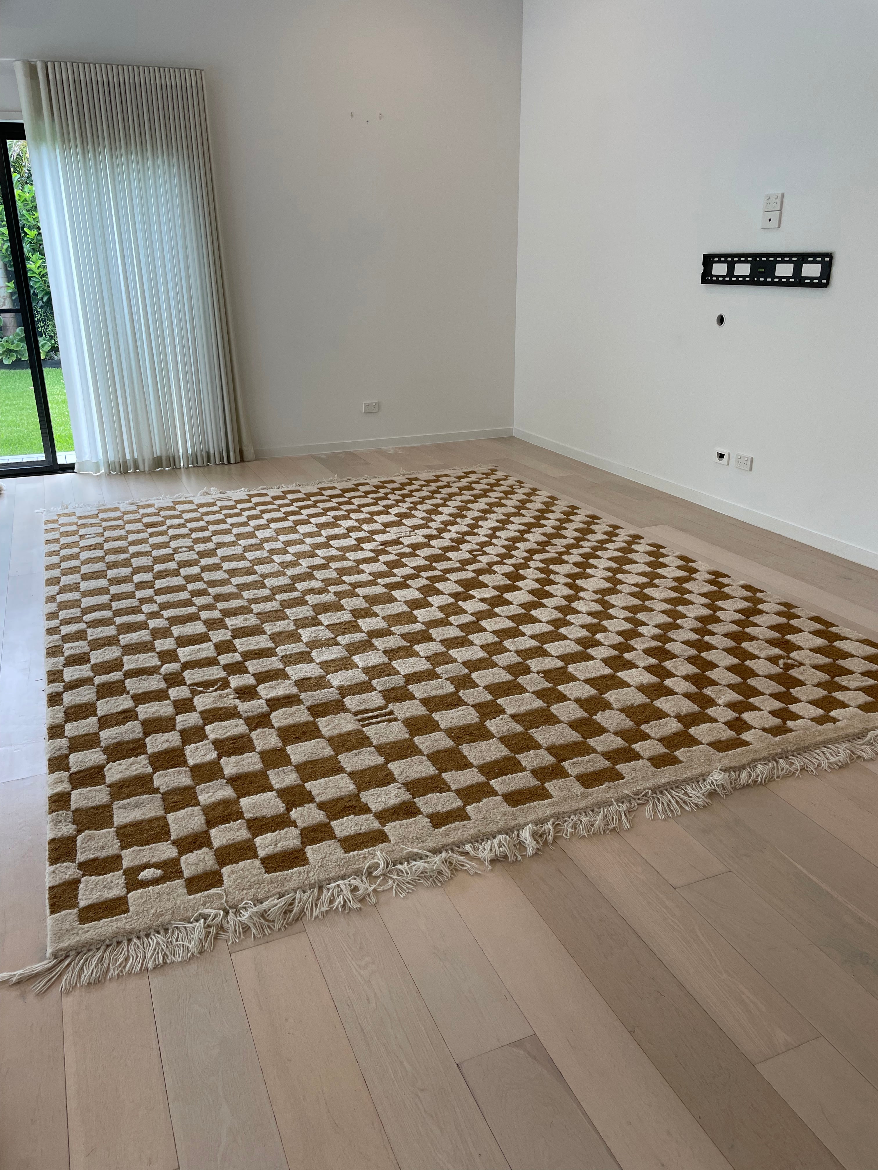 Sarah Sherman Samuel Checkerboard Wool Rug