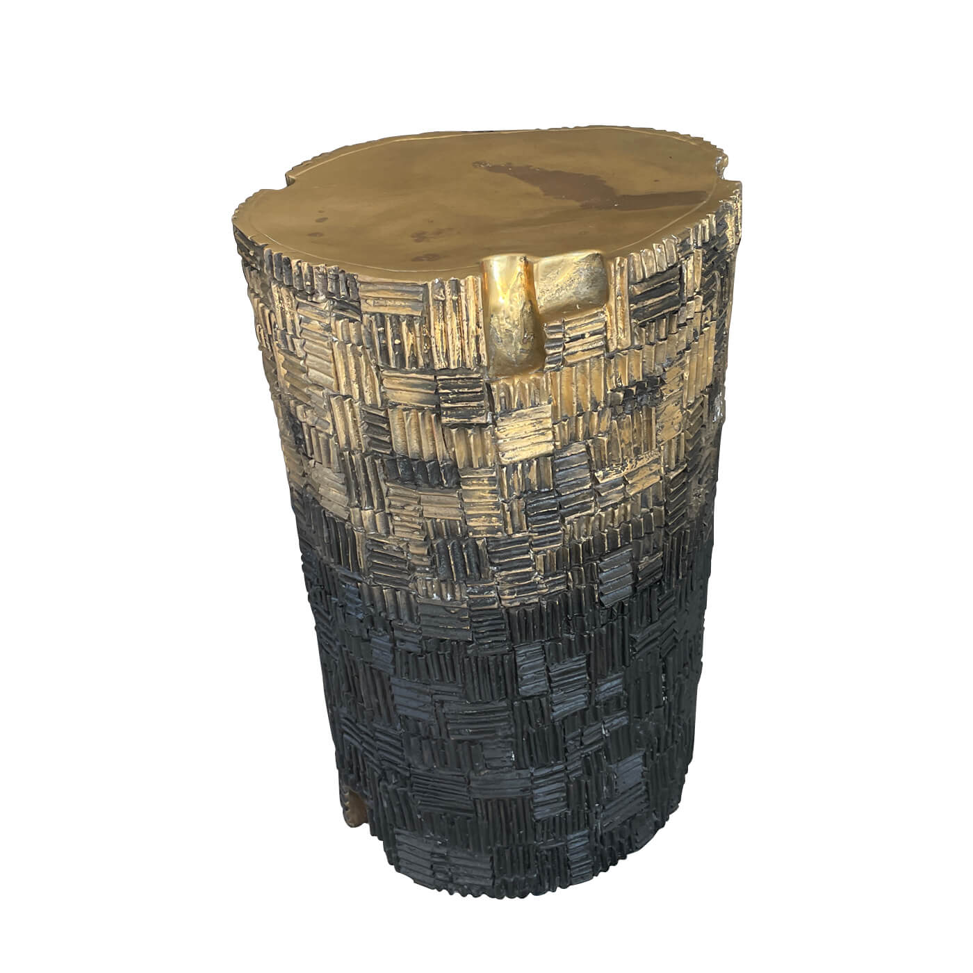 two-design-lovers-Becker-Minty-Bronze-log-stool