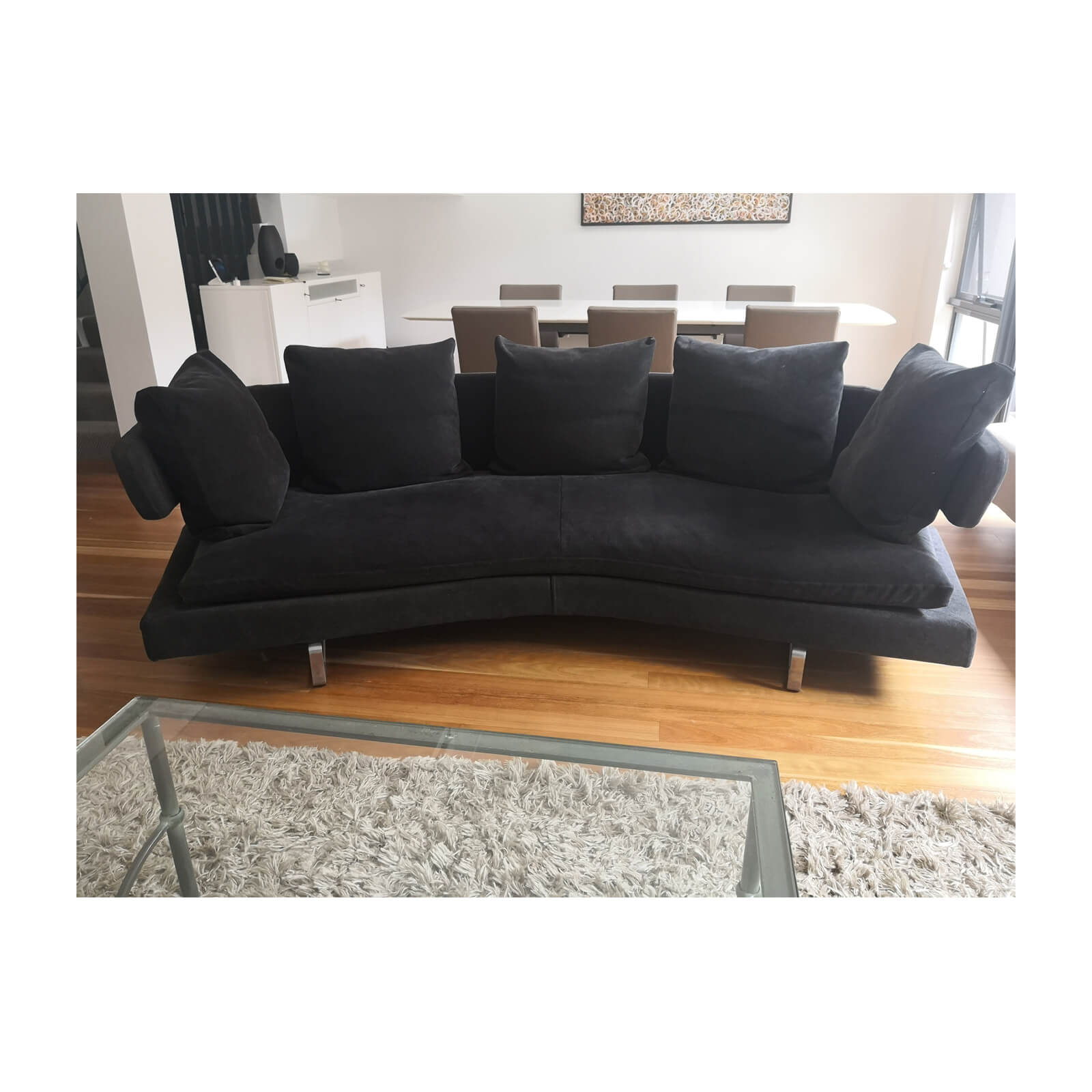 Two Design Lovers B&B Italia Arne sofa anthracite front