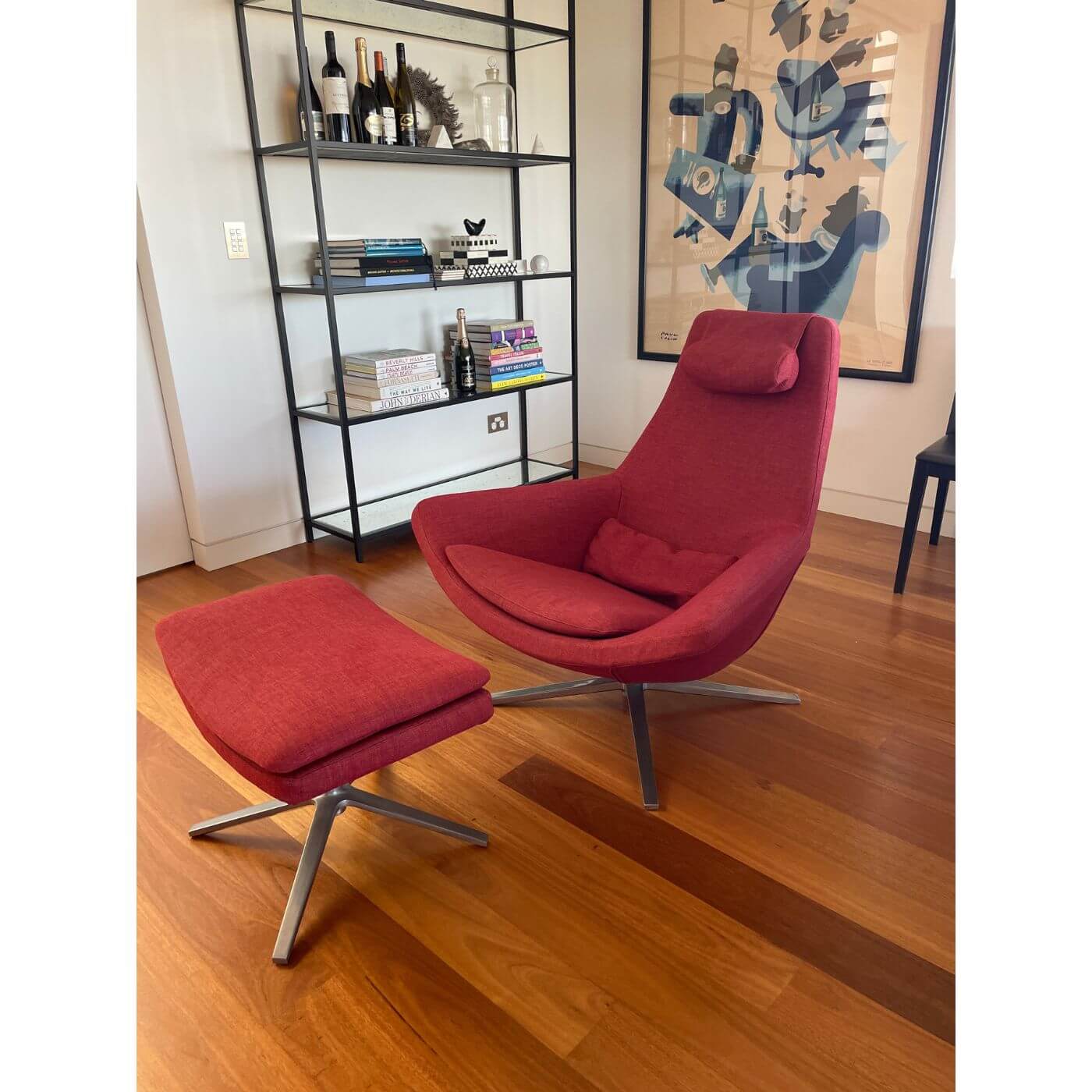 B&B Italia Metropolitan armchair and footstool