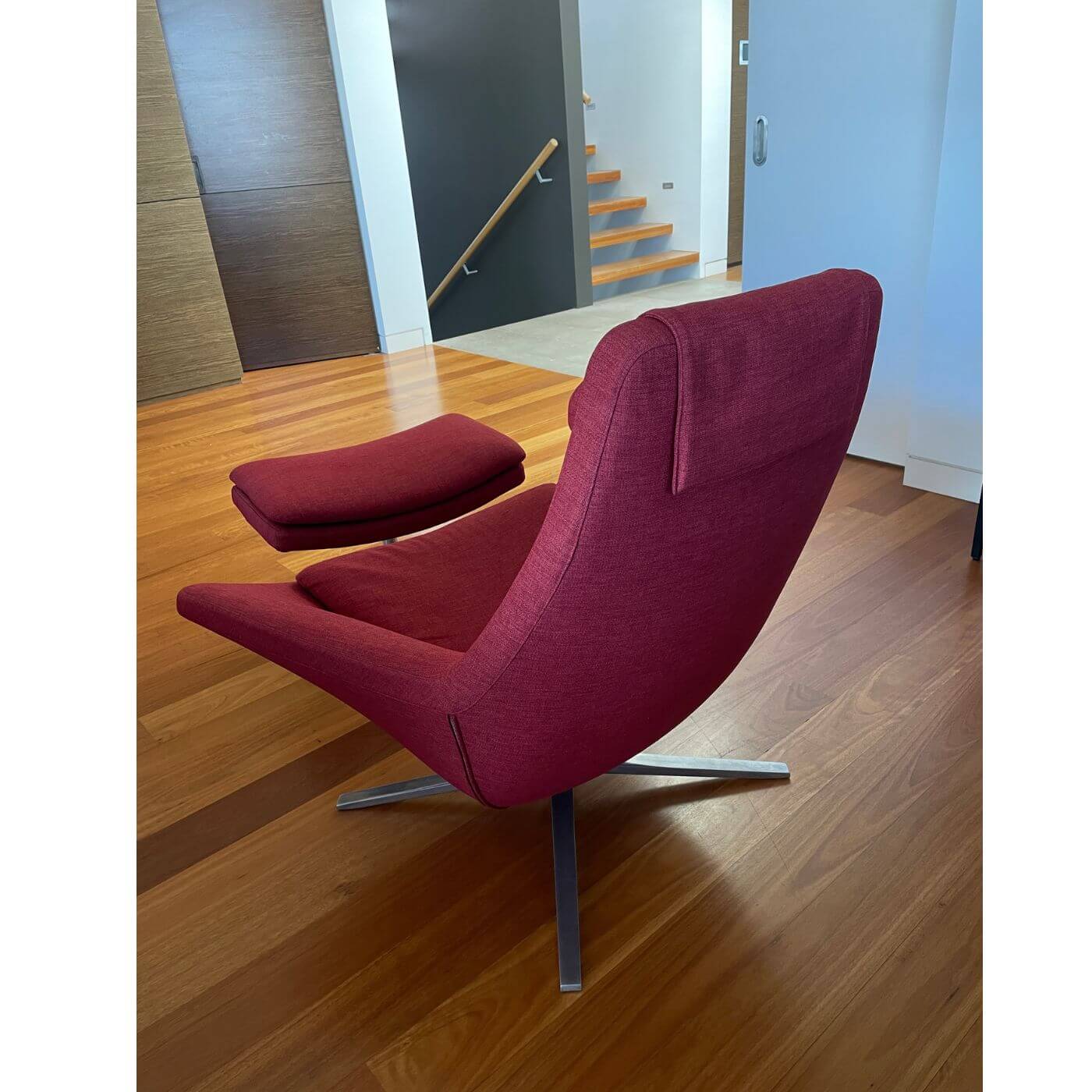 B&B Italia Metropolitan armchair and footstool