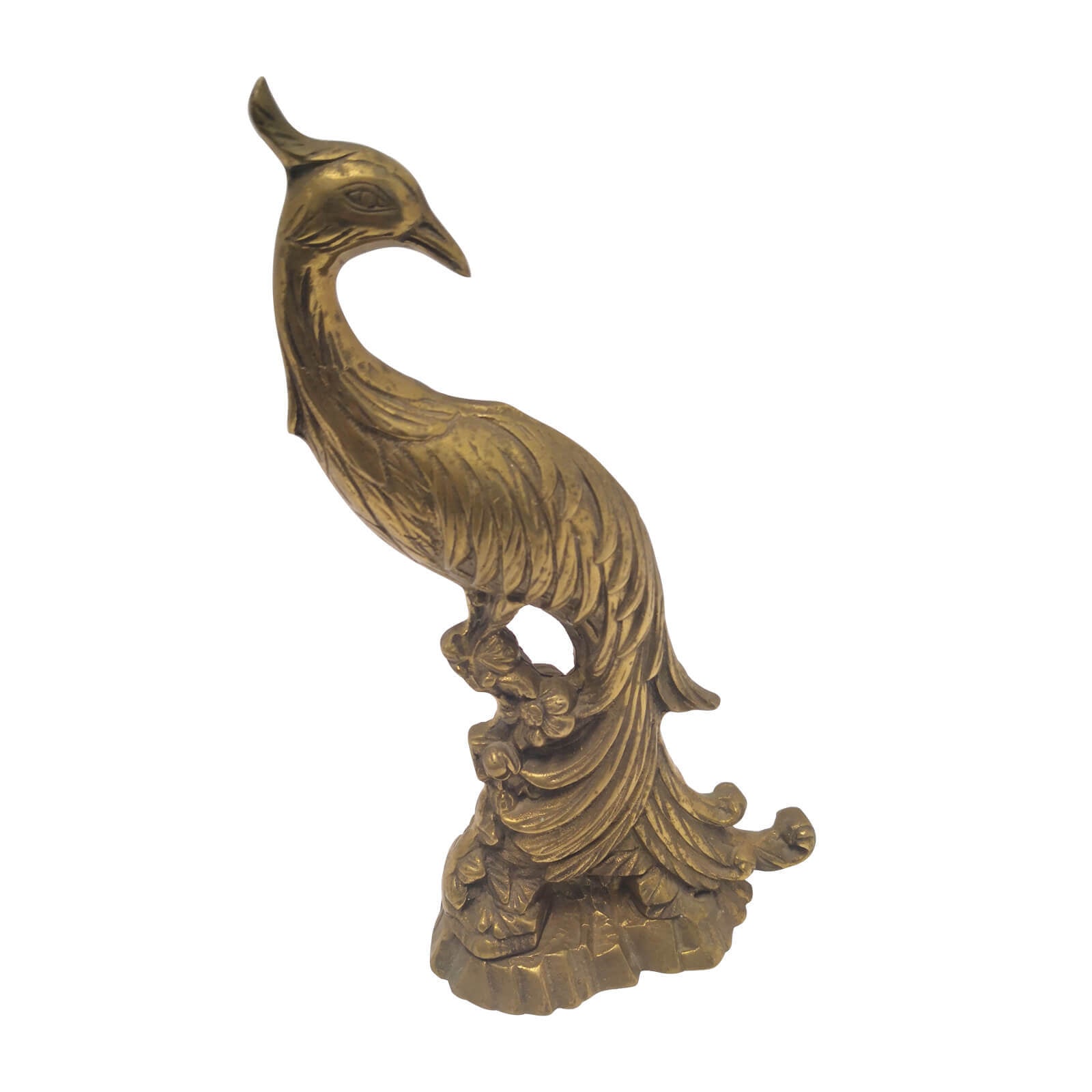 Brass Peacock Statue