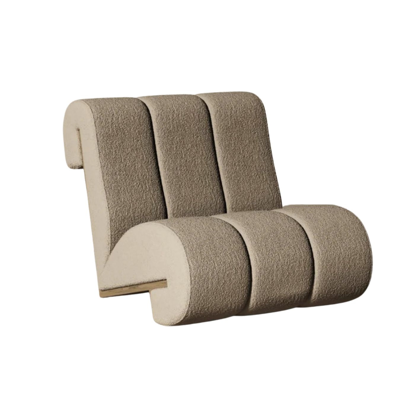 Casa Blanco Luma Lounge Chair in Light Tan Boucle