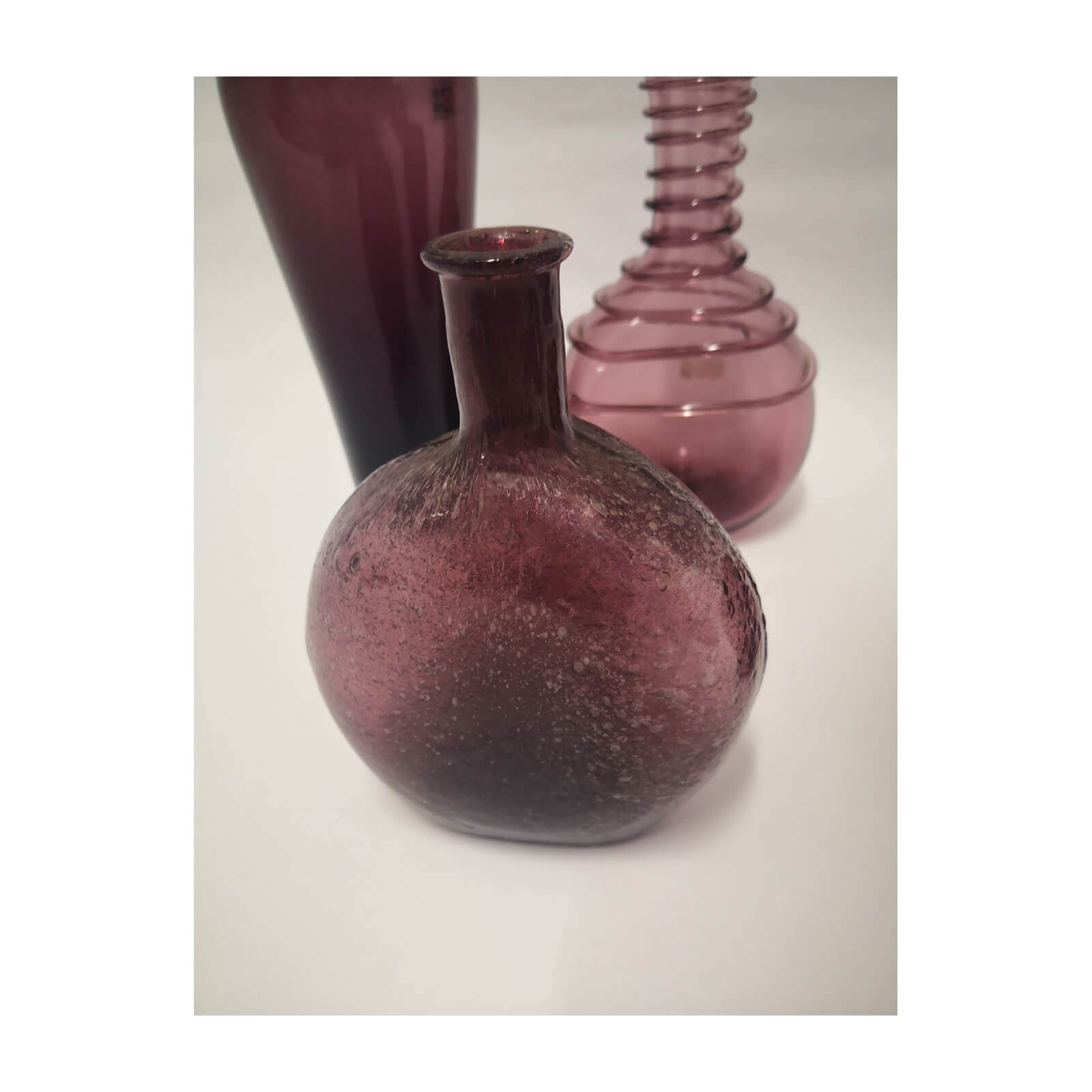 Amethyst Vases and Bowl