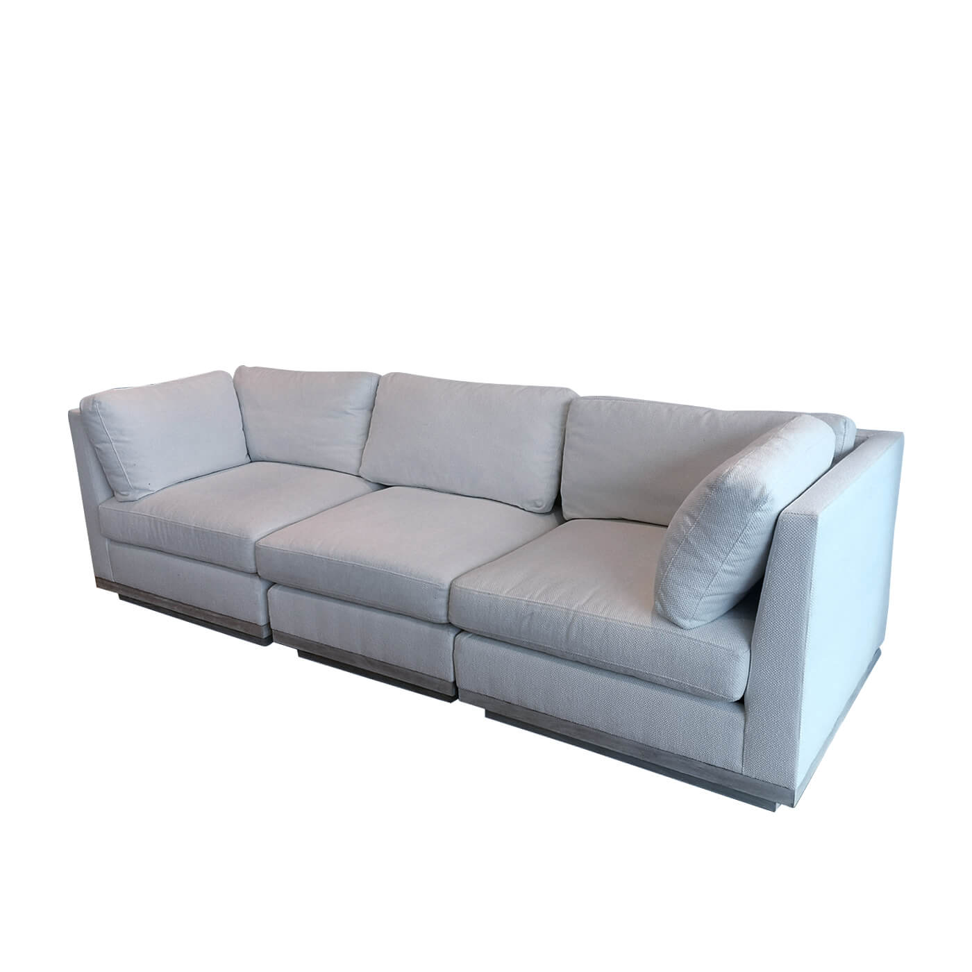 Cream modular 3 seater sofa