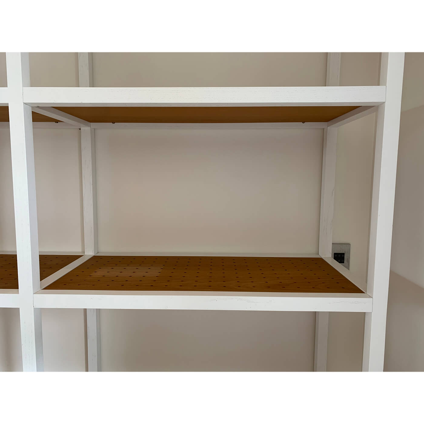 American oak shelving unit