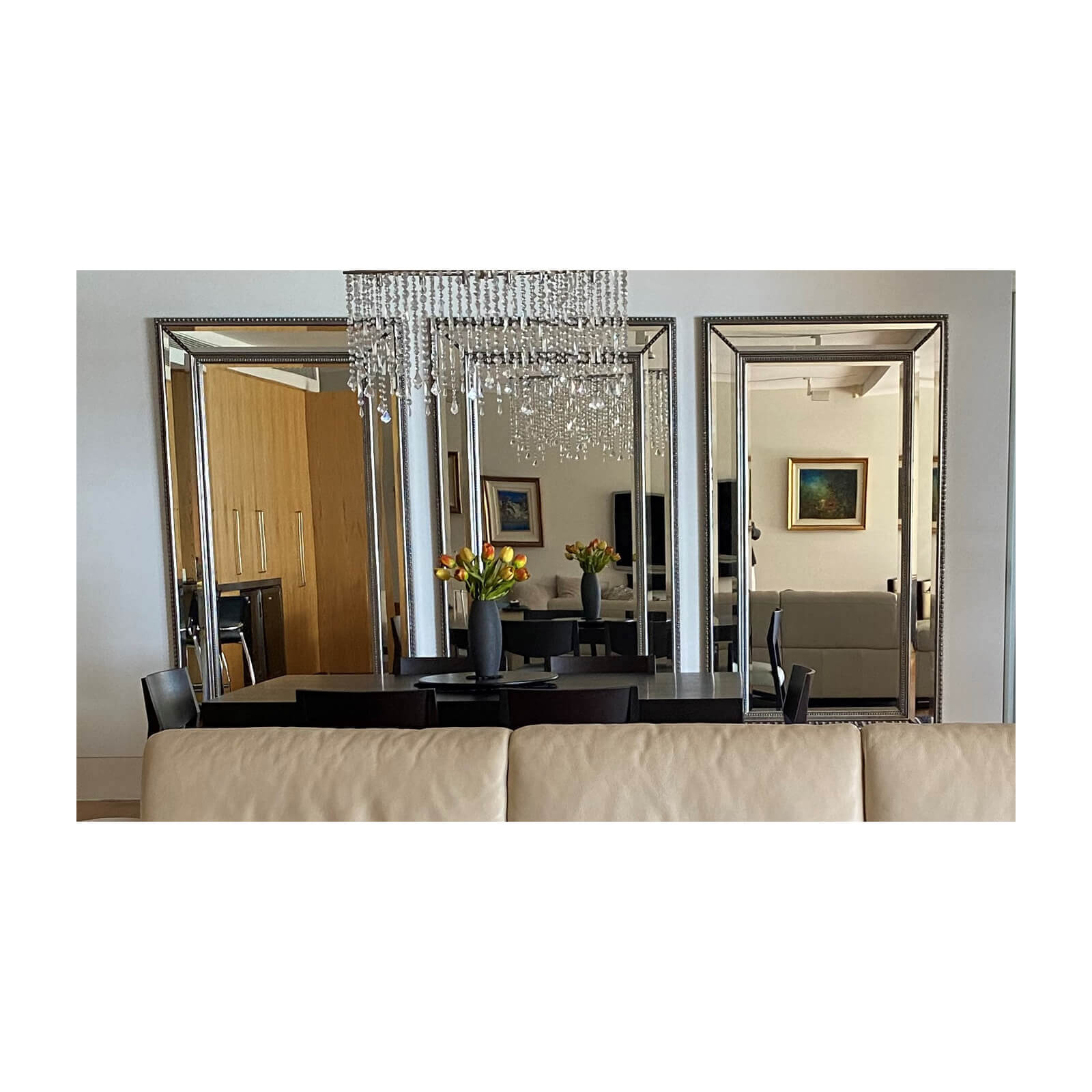 Decorative Silver Framed Mirrors