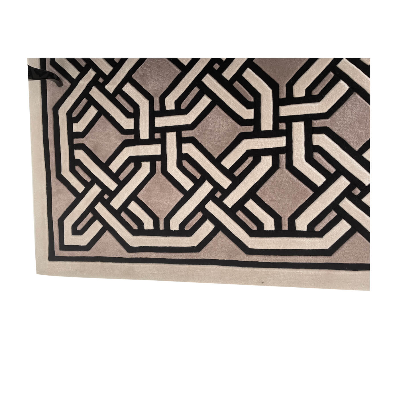 Geometric Patterned Square Rug