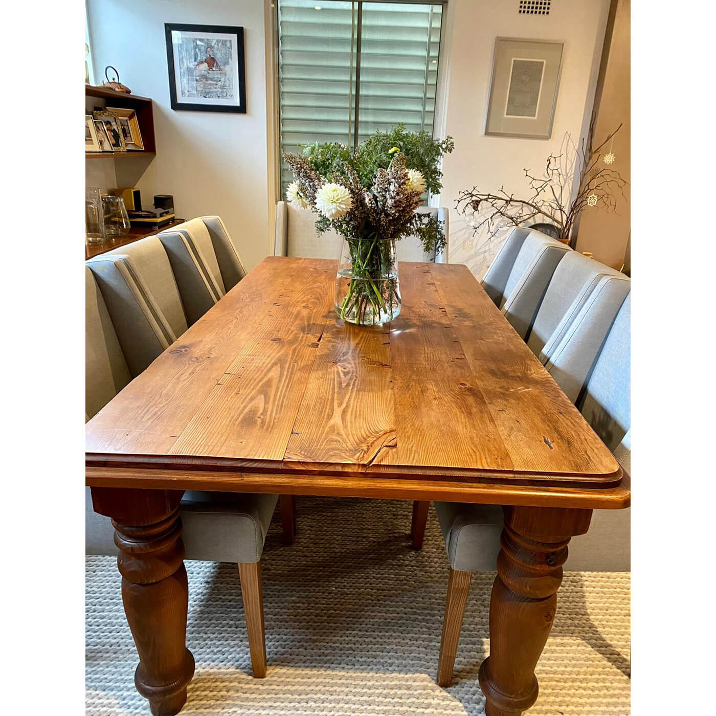 Handcrafted custom dining table