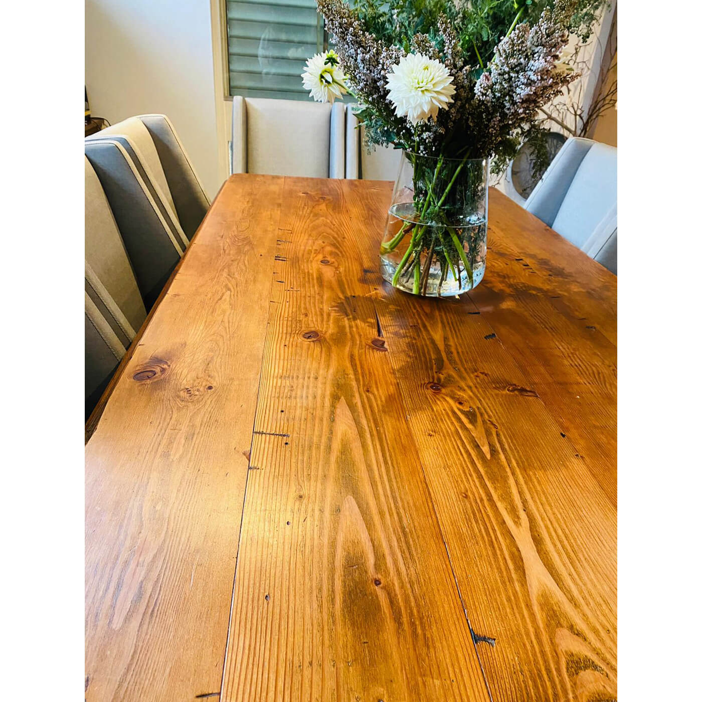 Handcrafted custom dining table