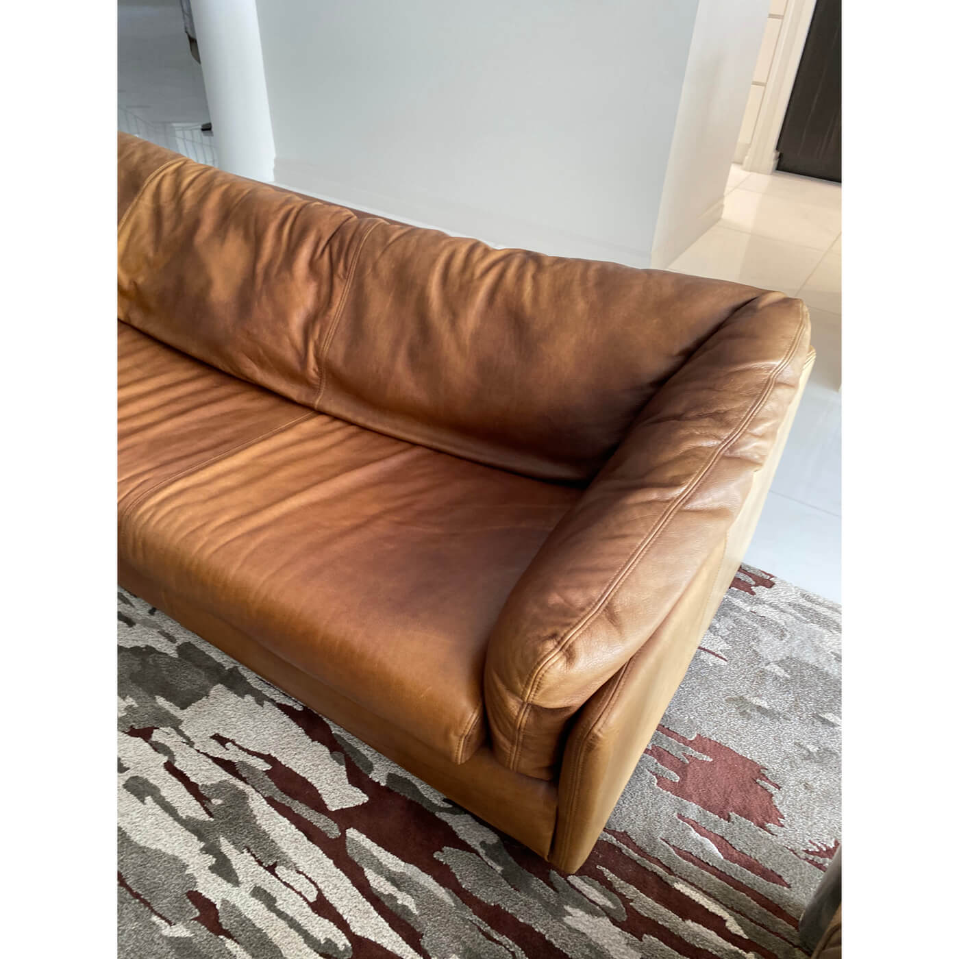 Leather 3 seater sofa