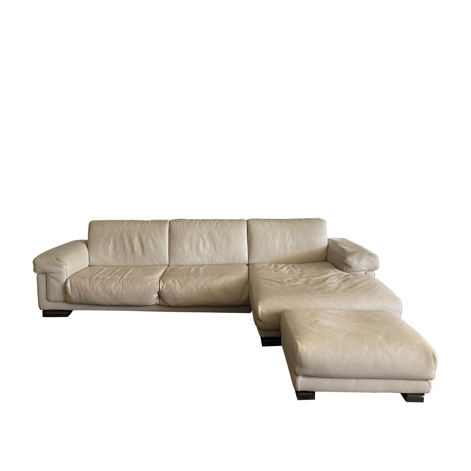 Natuzzi Leather Lounge Suite Chaise