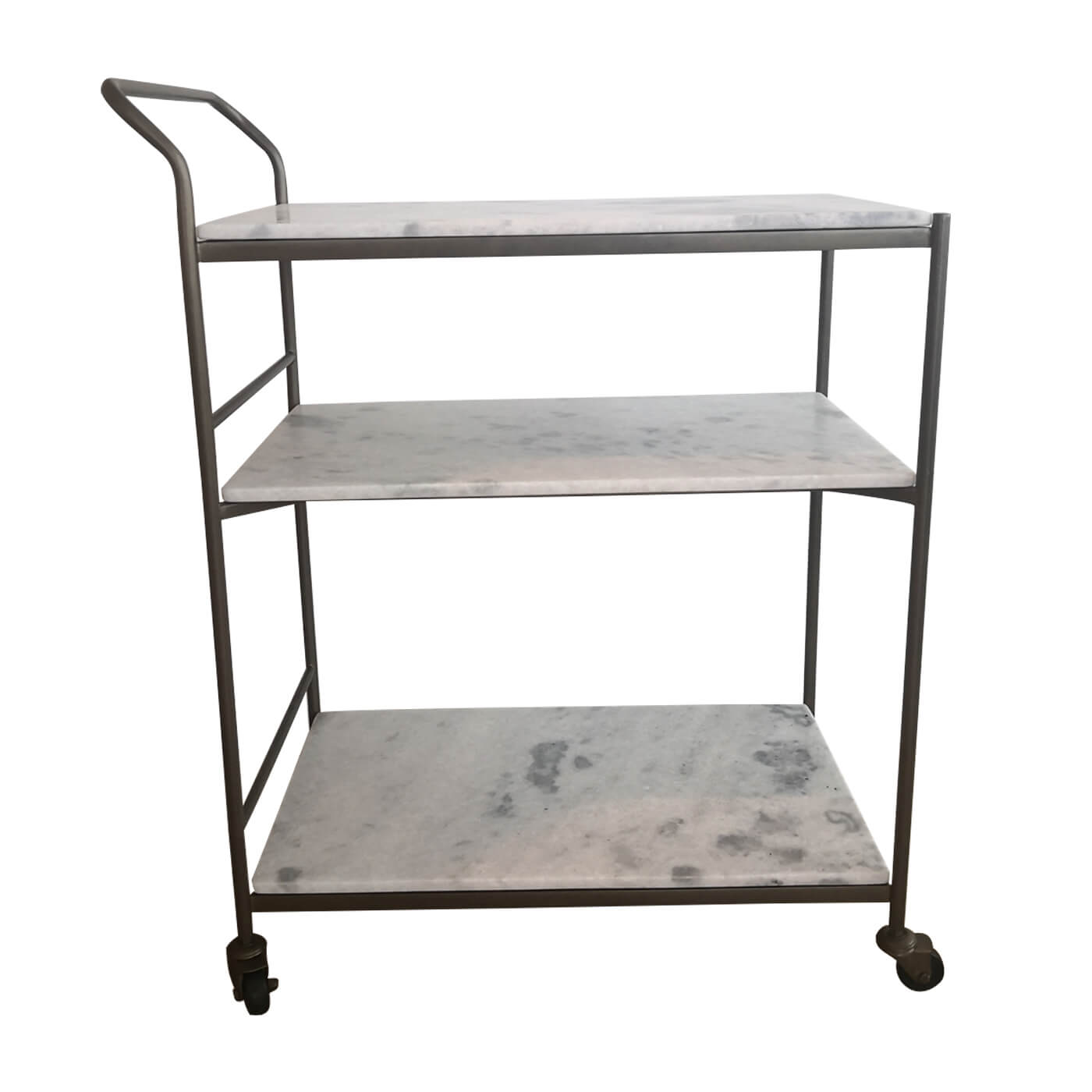 Pottery barn Burwell marble bar cart trolley