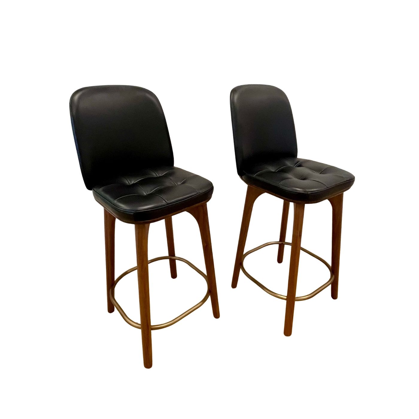 Stellar Works Utility Bar Stools, Pair