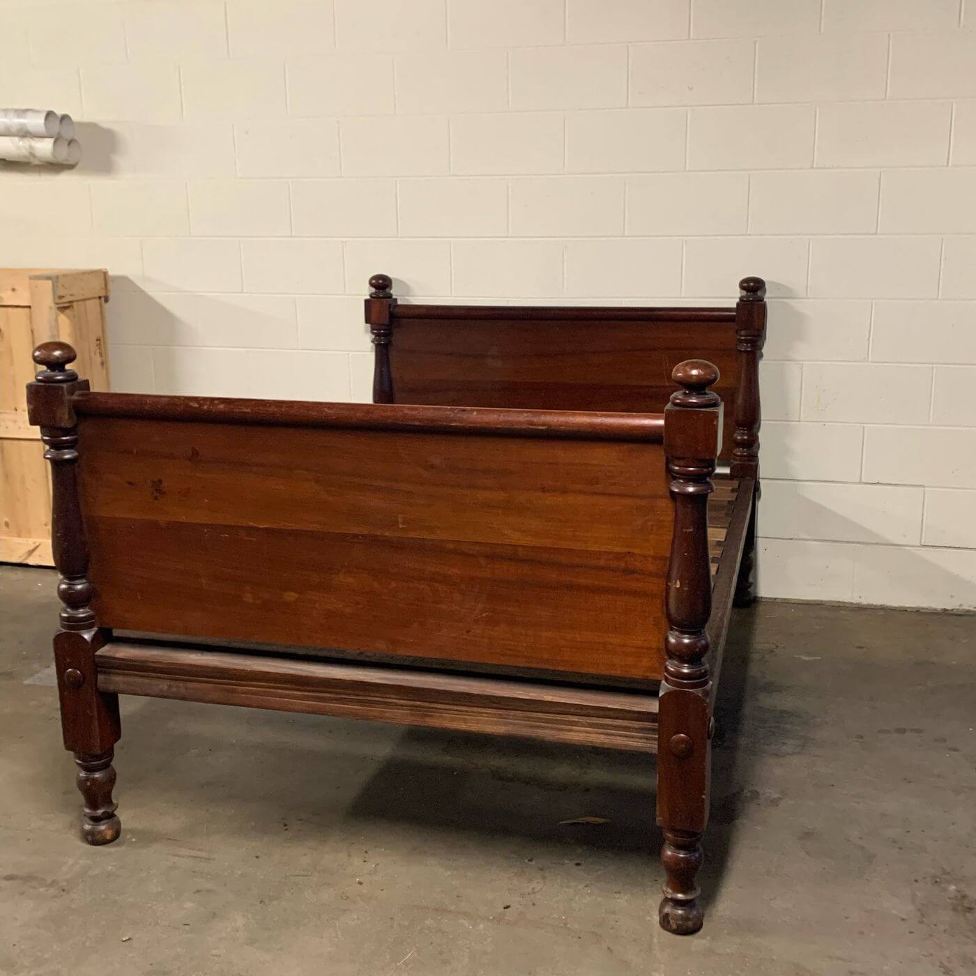 Antique cedar double bed