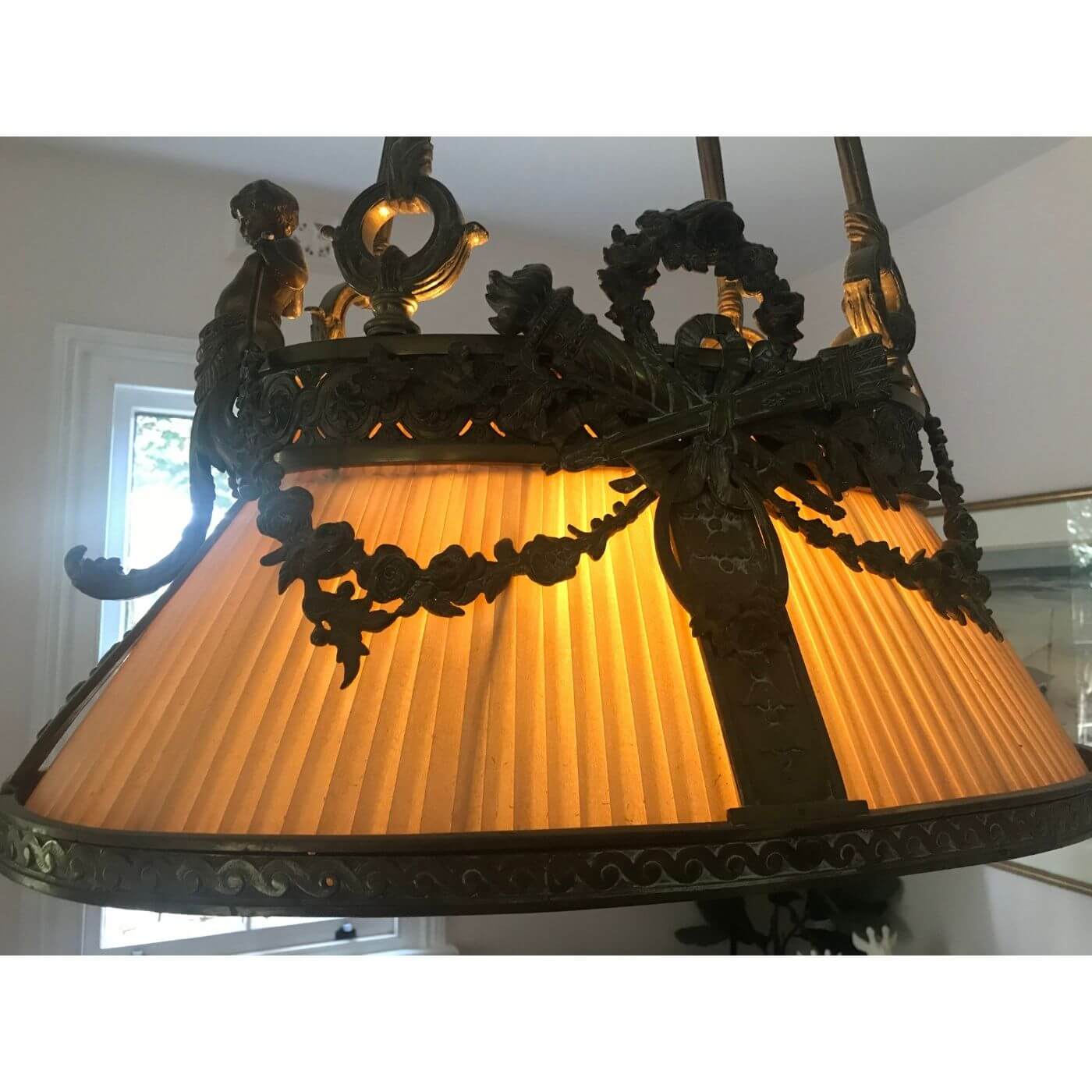 Antique French pendant light