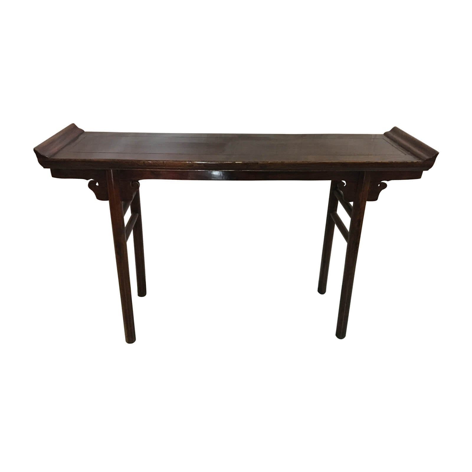 Asian brown console table