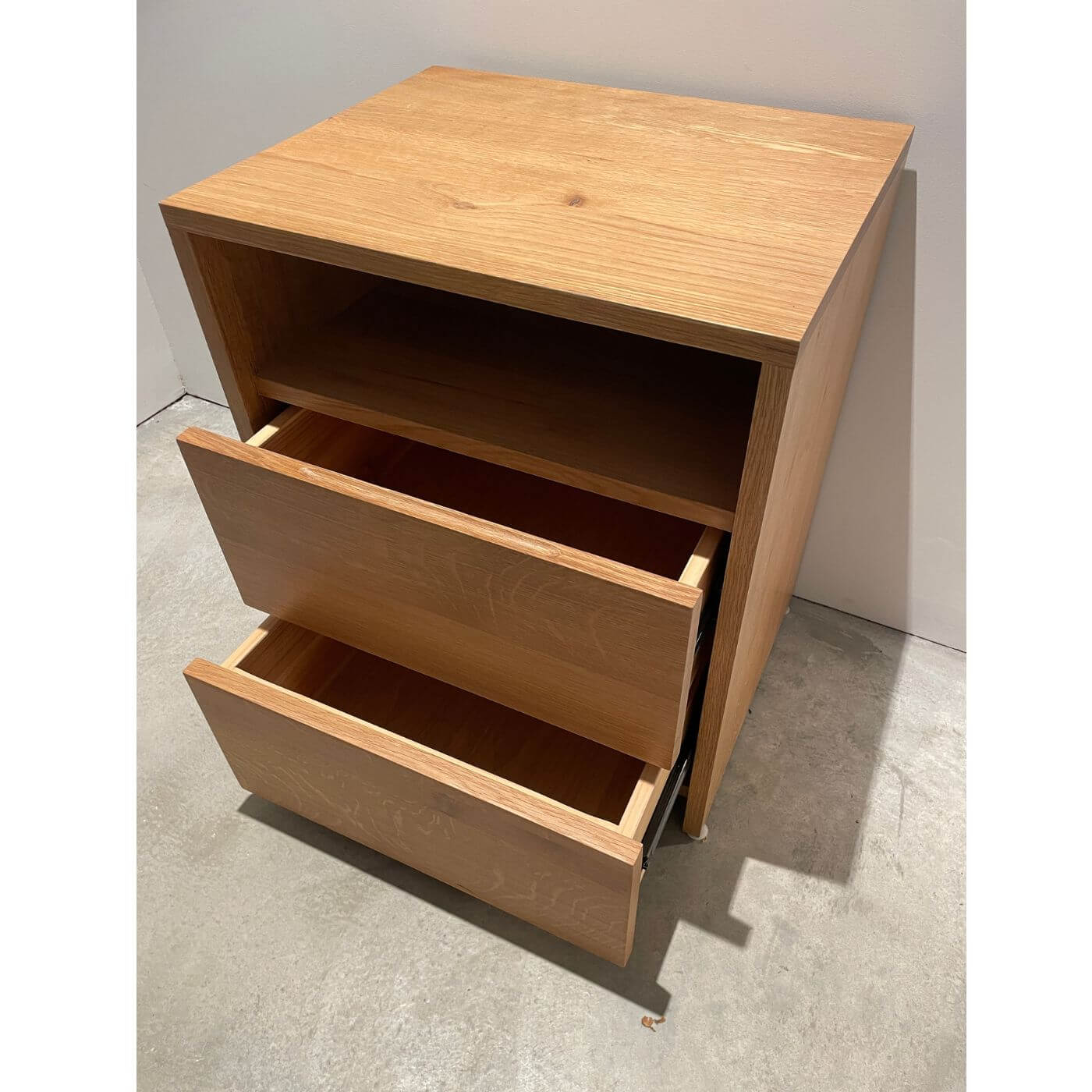 Beachwood american oak bedside tables