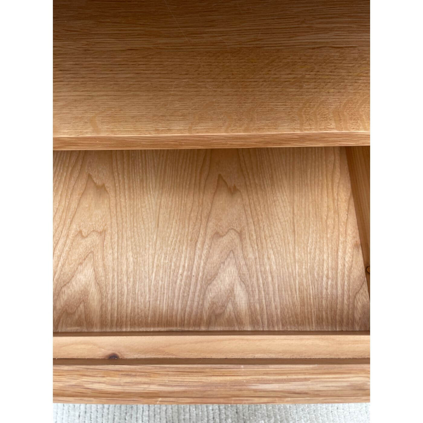 Beachwood american oak bedside tables