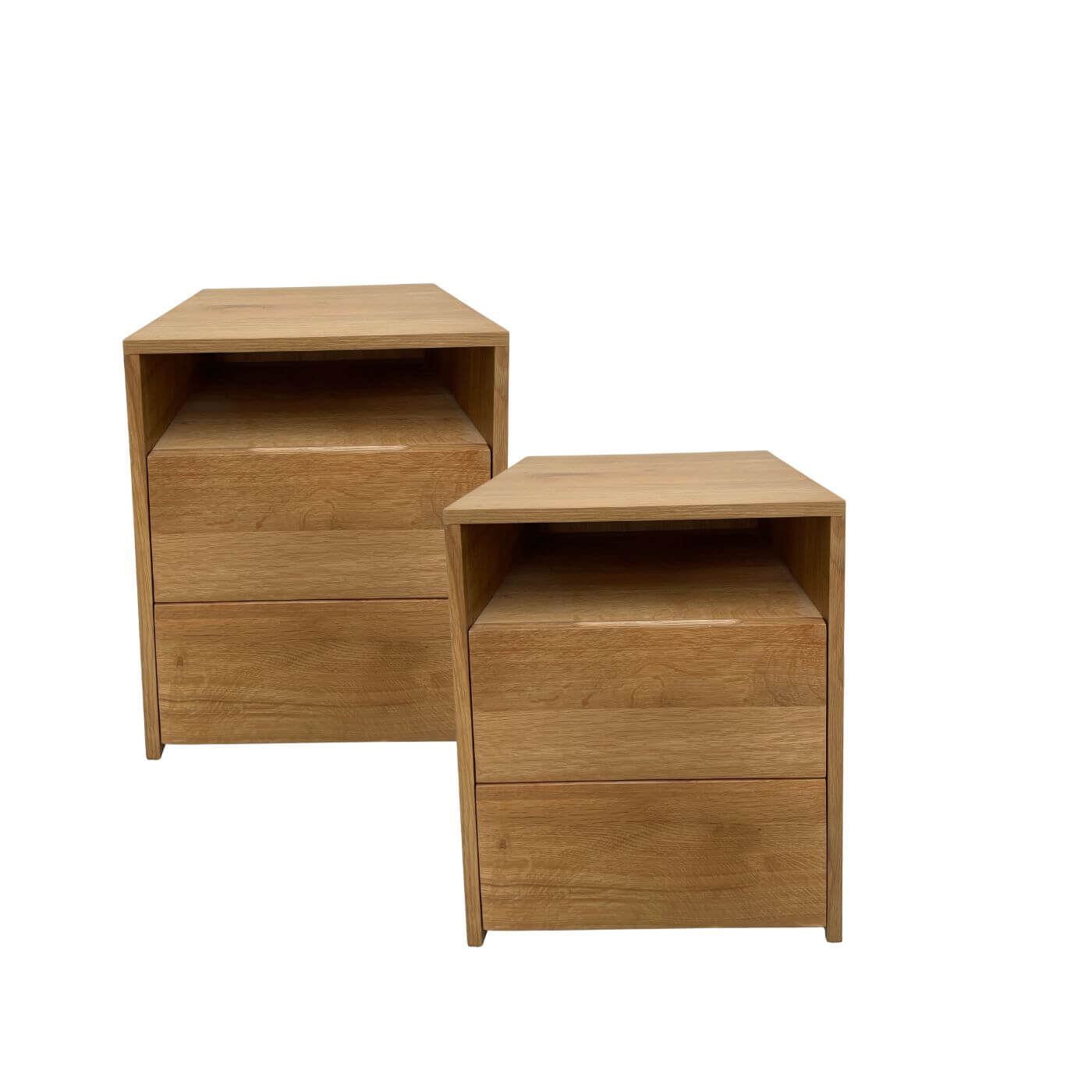 Beachwood american oak bedside tables