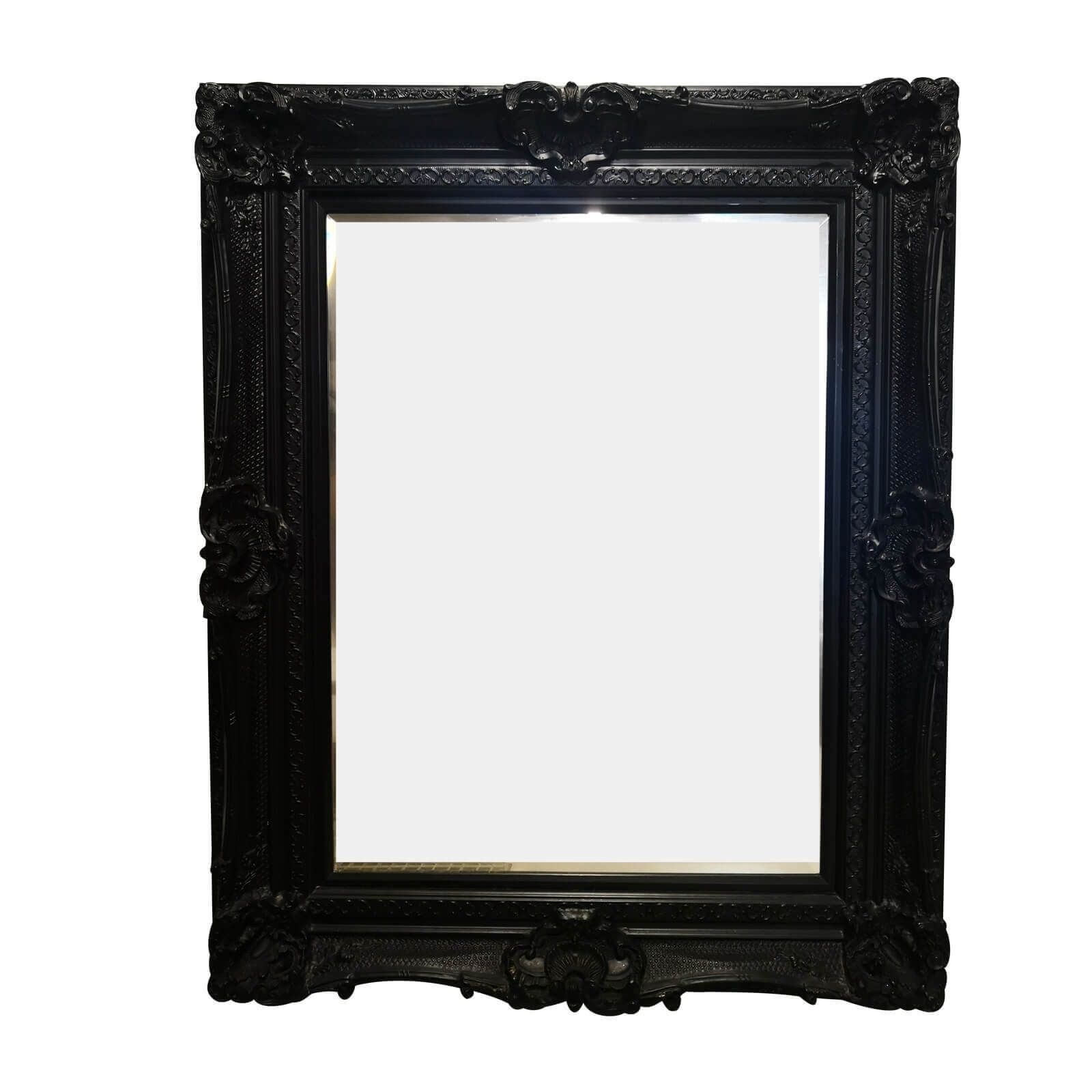 Black French style mirror