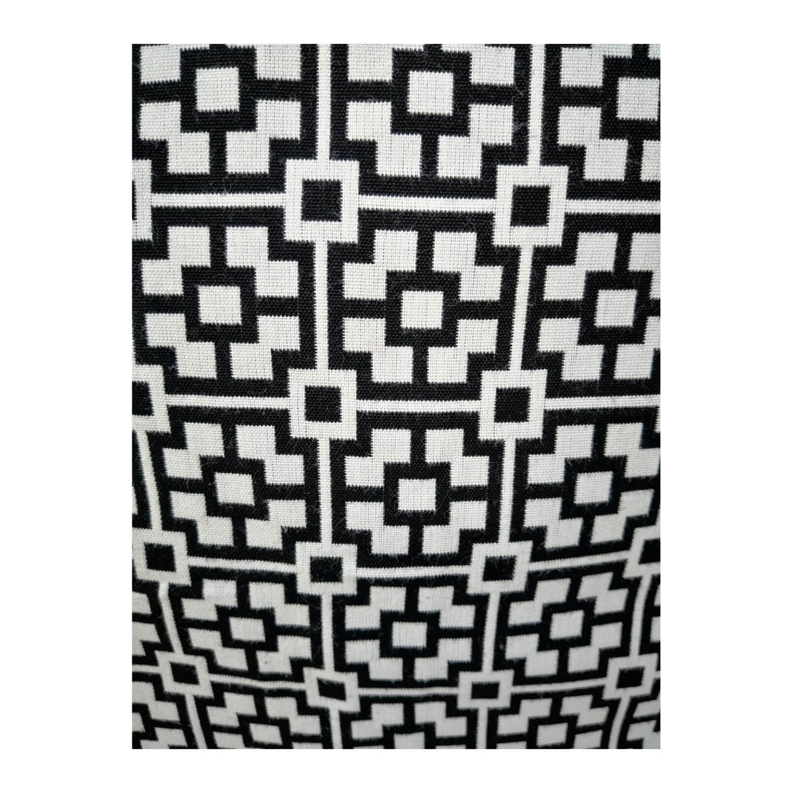 two design lovers black white geo cushion