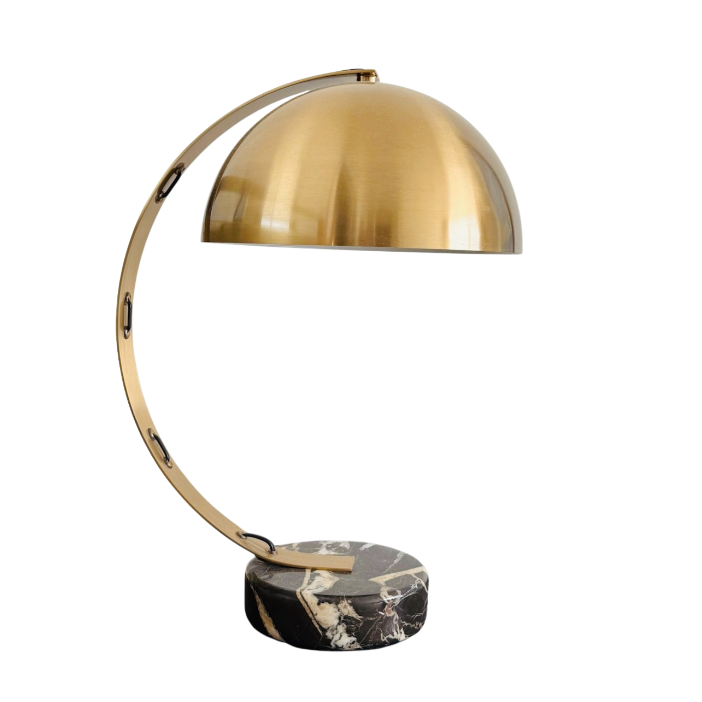 Designer Brass and Marble Table Lamp