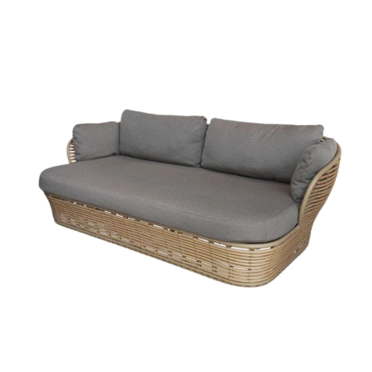 Cane-line Basket Outdoor 2-seater Sofa, Natural (RRP $9,380)
