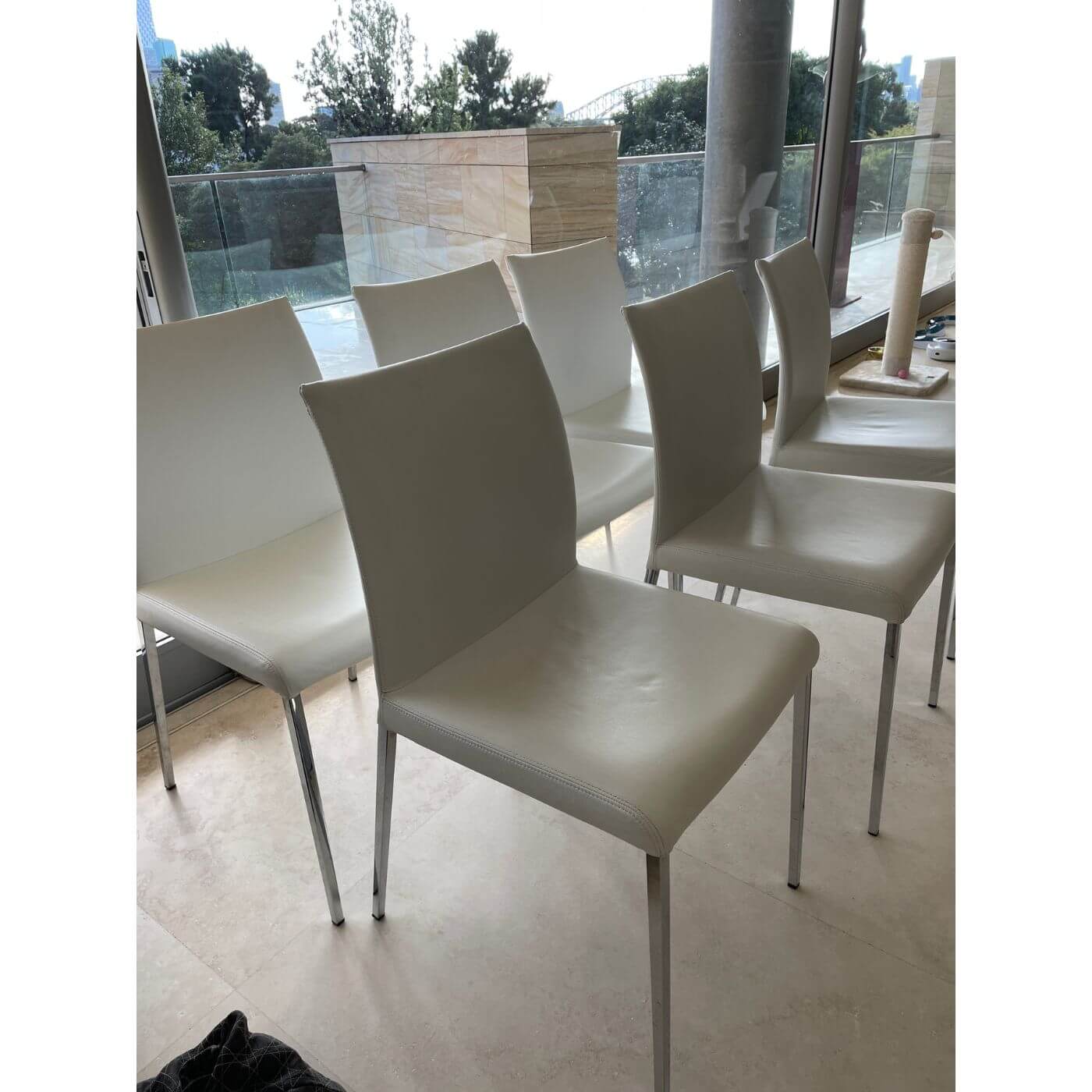 Cattelan Italia Anna Leather Dining Chairs