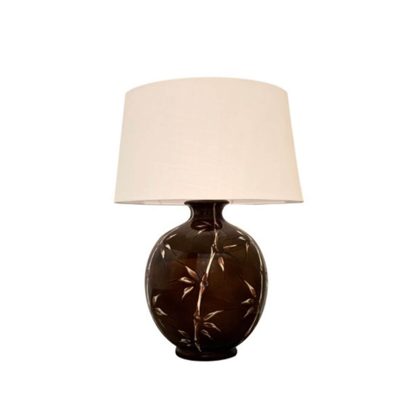 Italian Ceramic Bamboo Table Lamp