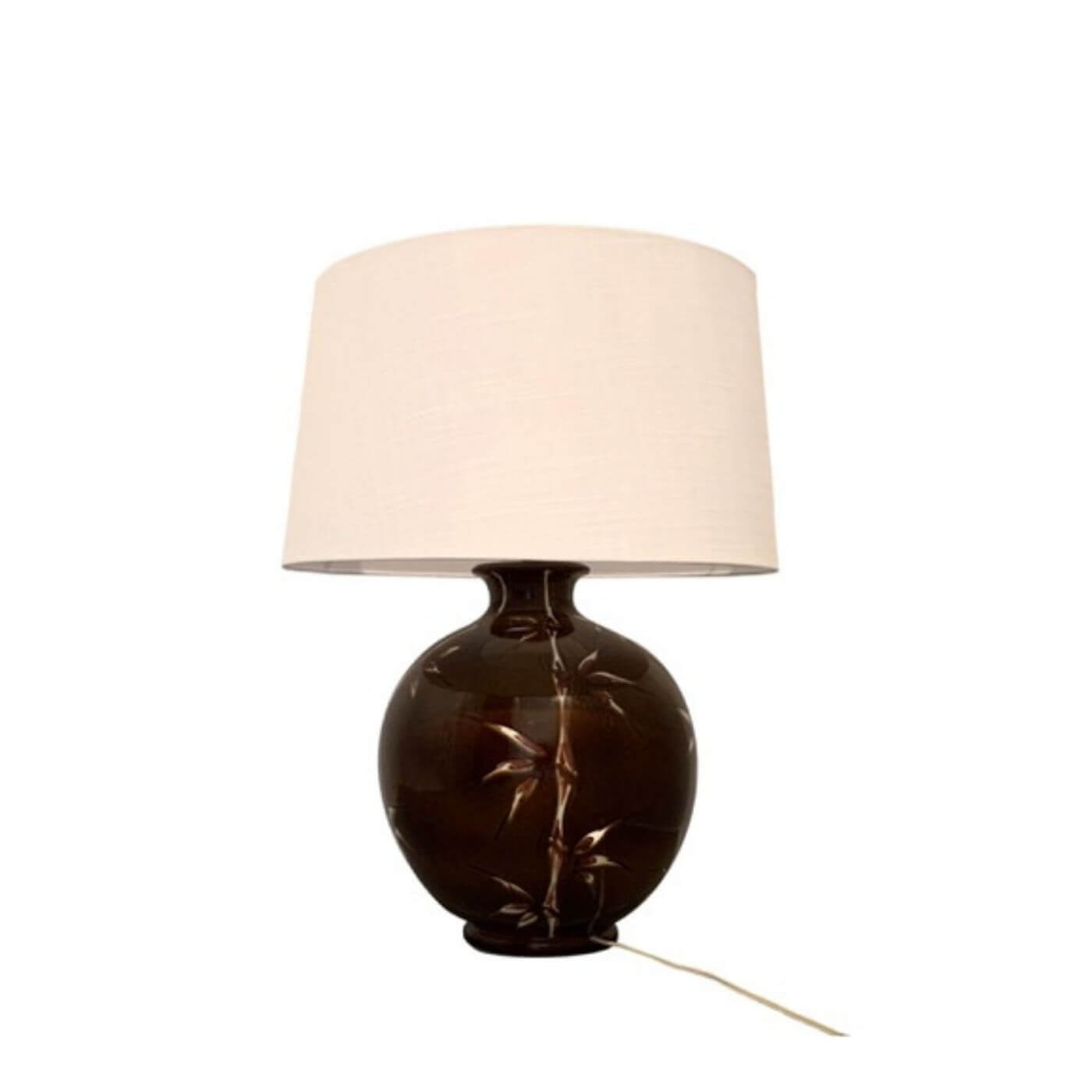 Italian Ceramic Bamboo Table Lamp