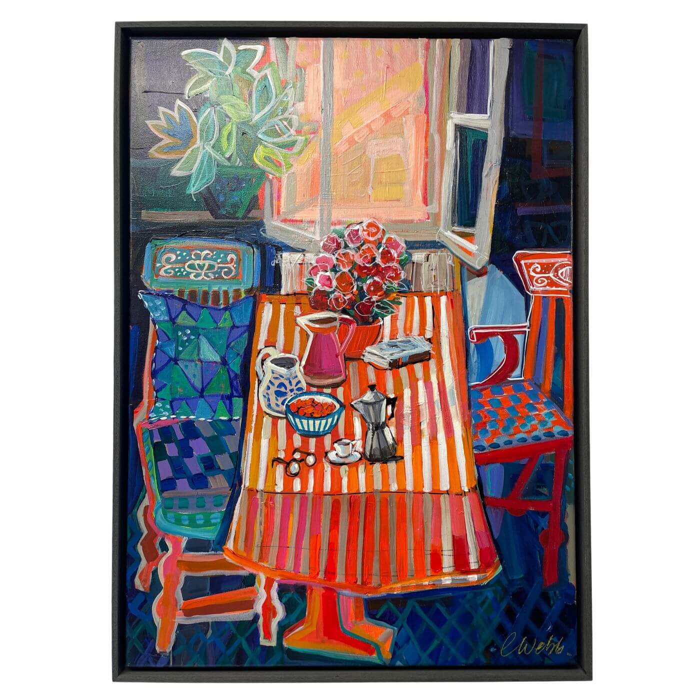 Christine Webb, Striped Tablecloth