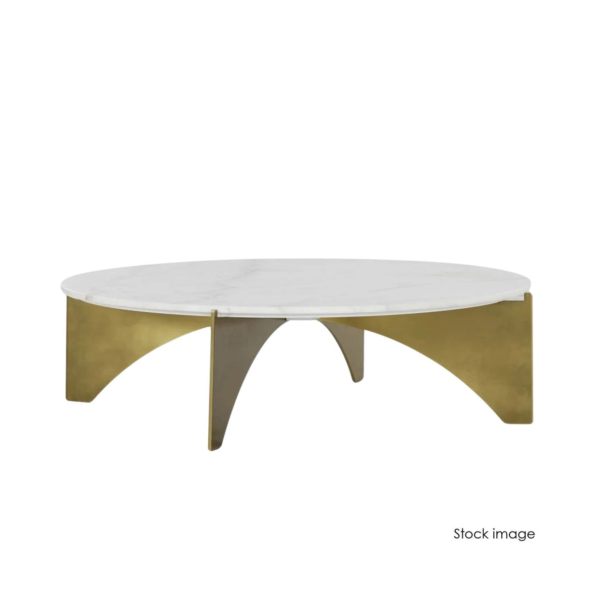 Coco Republic Marble and Brass Coffee Table (RRP c$6,000)