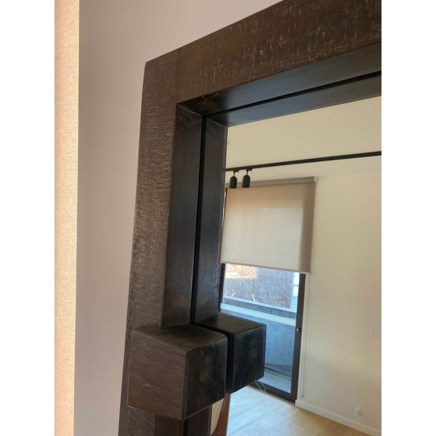 Crate & Barrel Stilt floor mirror