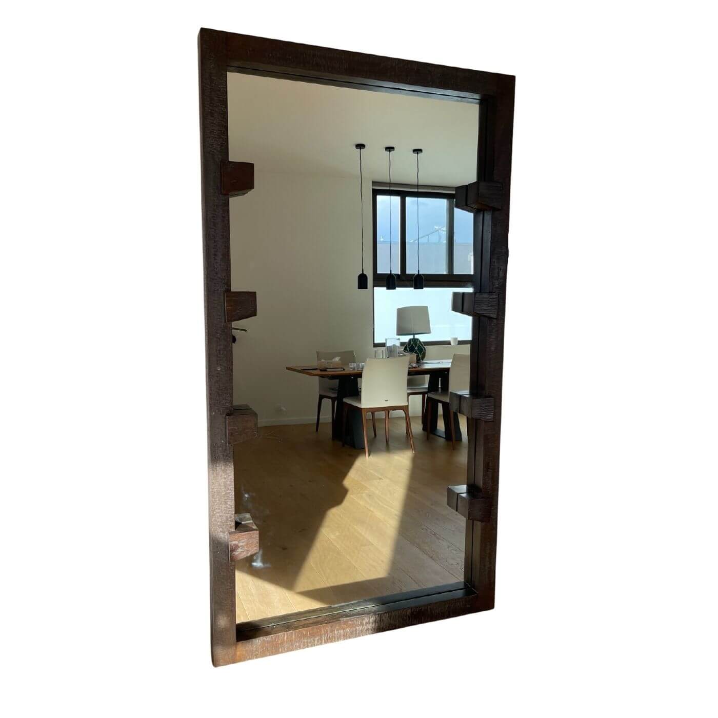 Crate & Barrel Stilt floor mirror