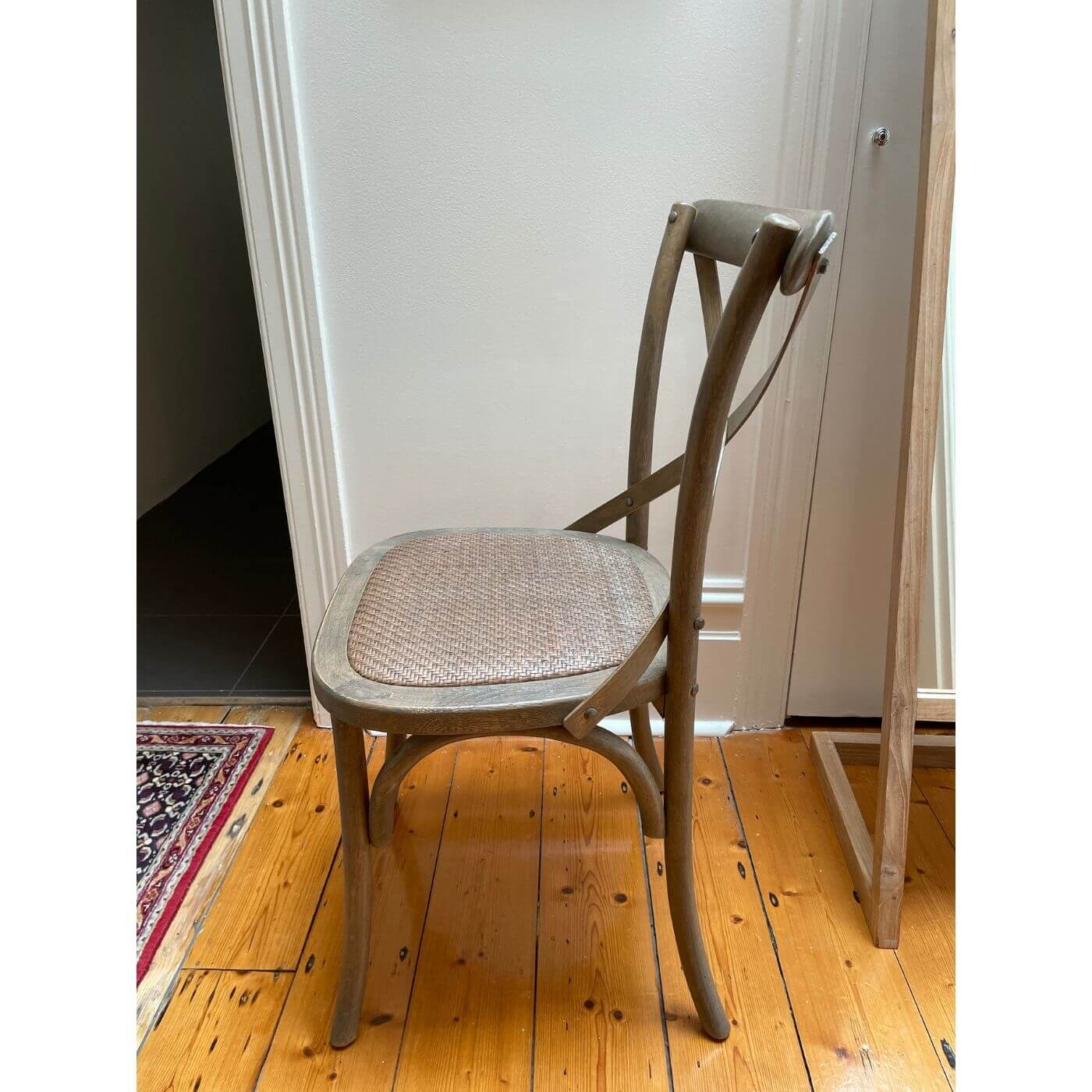 Cross back dining chairs