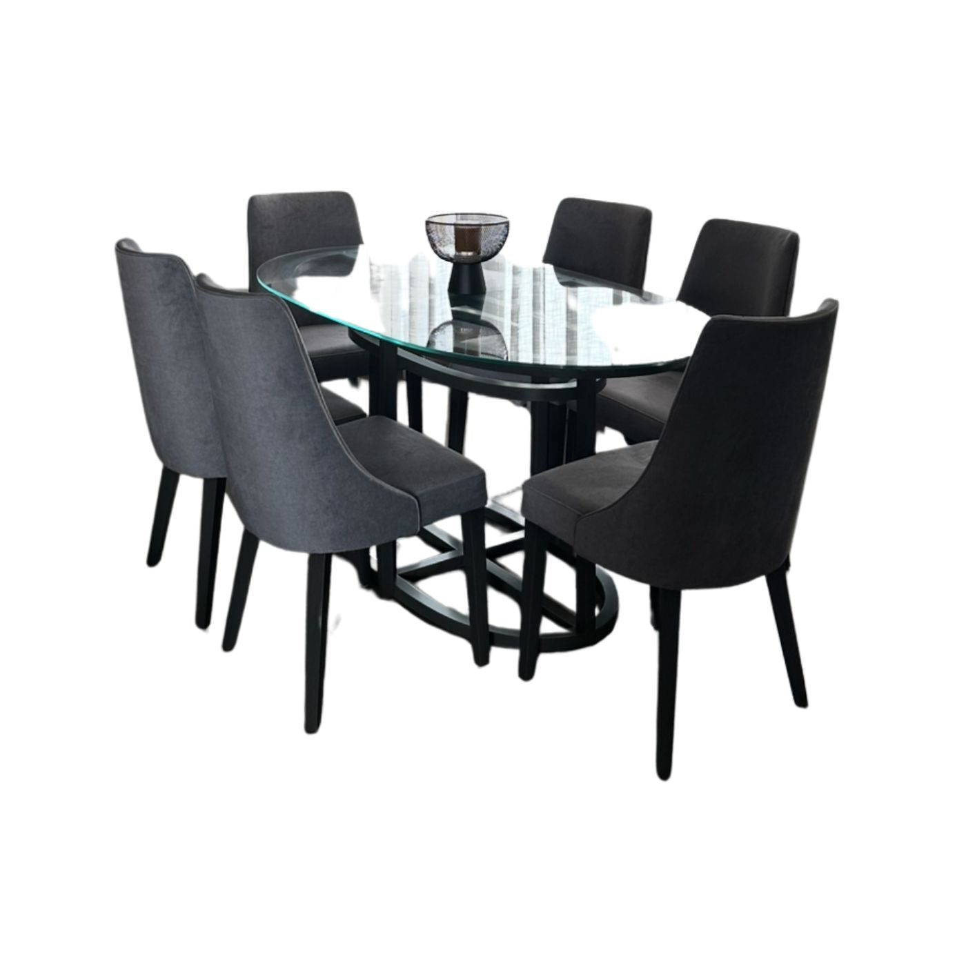 Custom Timber and Glass Dining Table