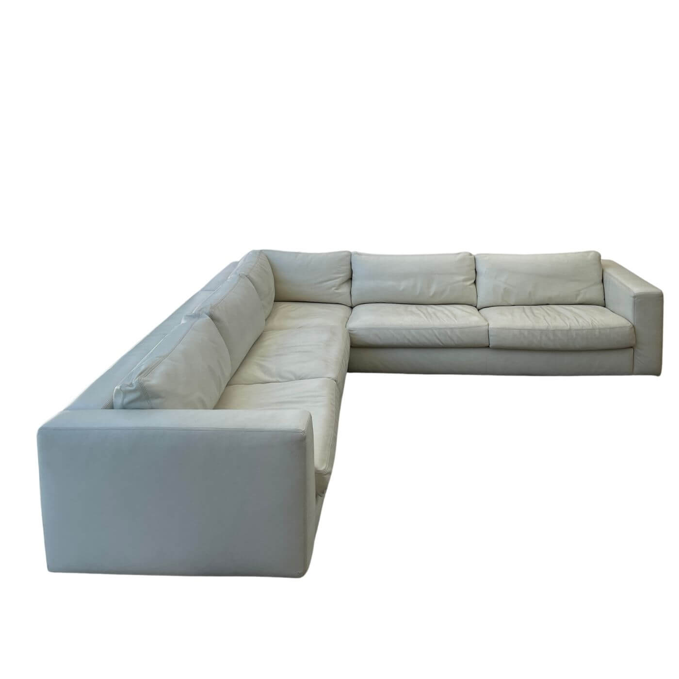 Design Within Reach Reid leather modular sofa