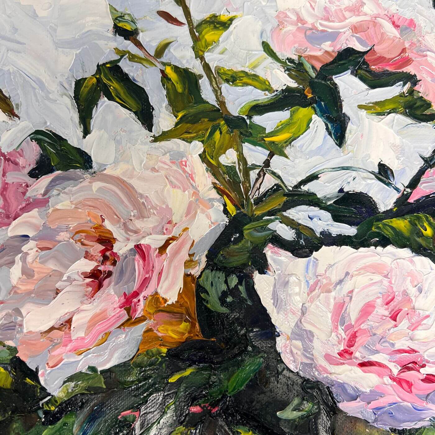 Freya Powell Flowers acrylic on canvas